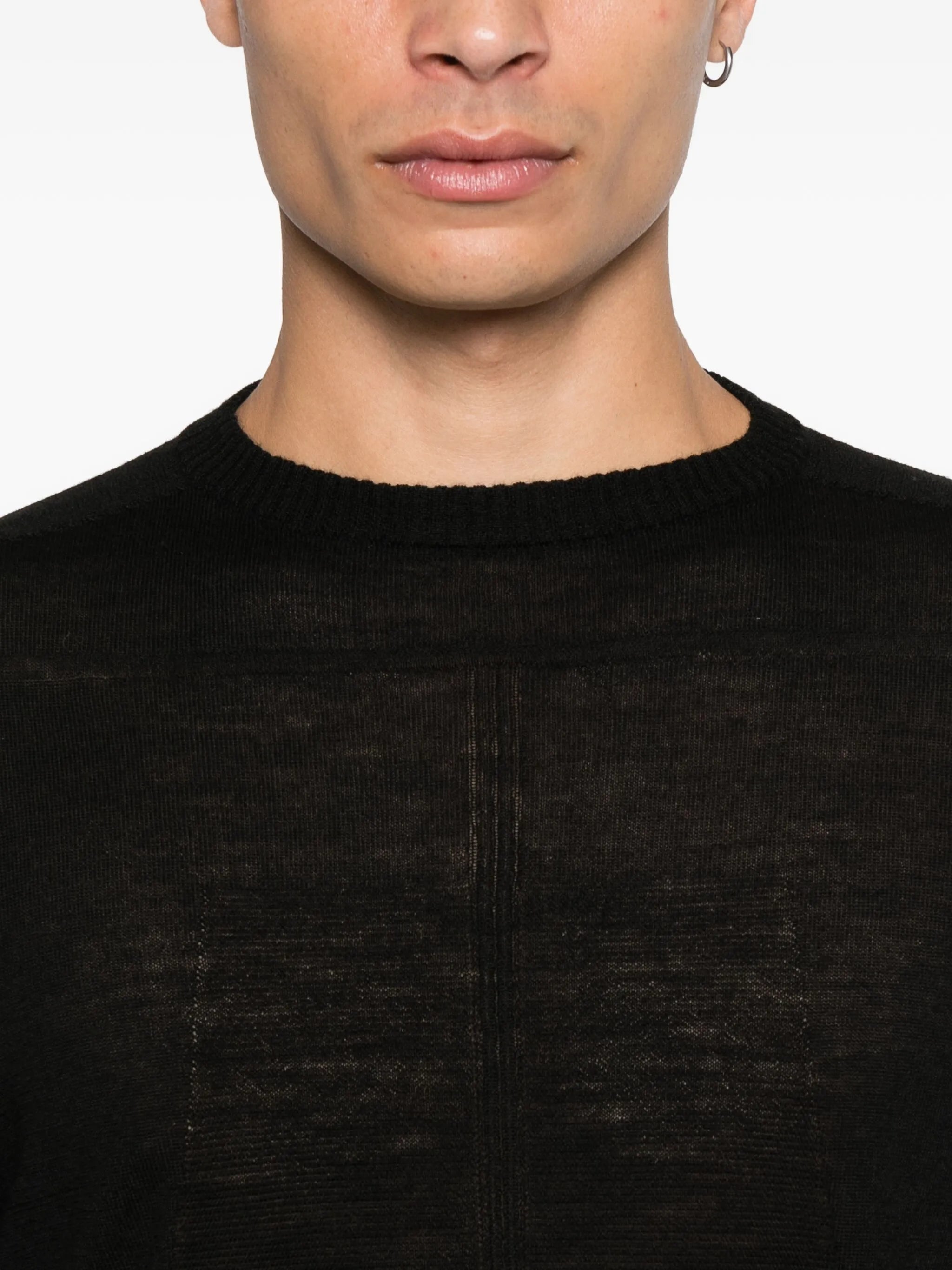 crew-neck wool jumper
