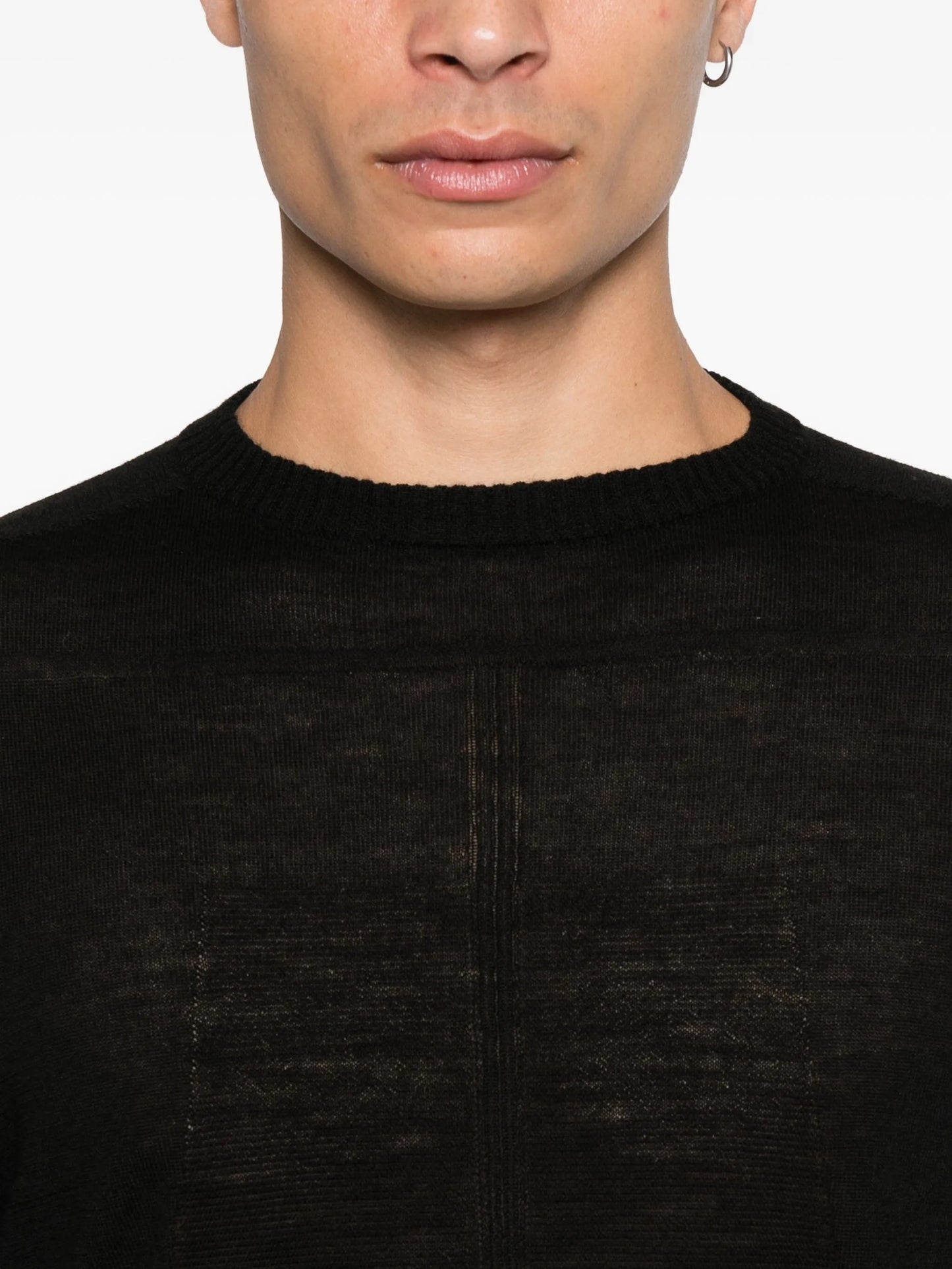 crew-neck wool jumper