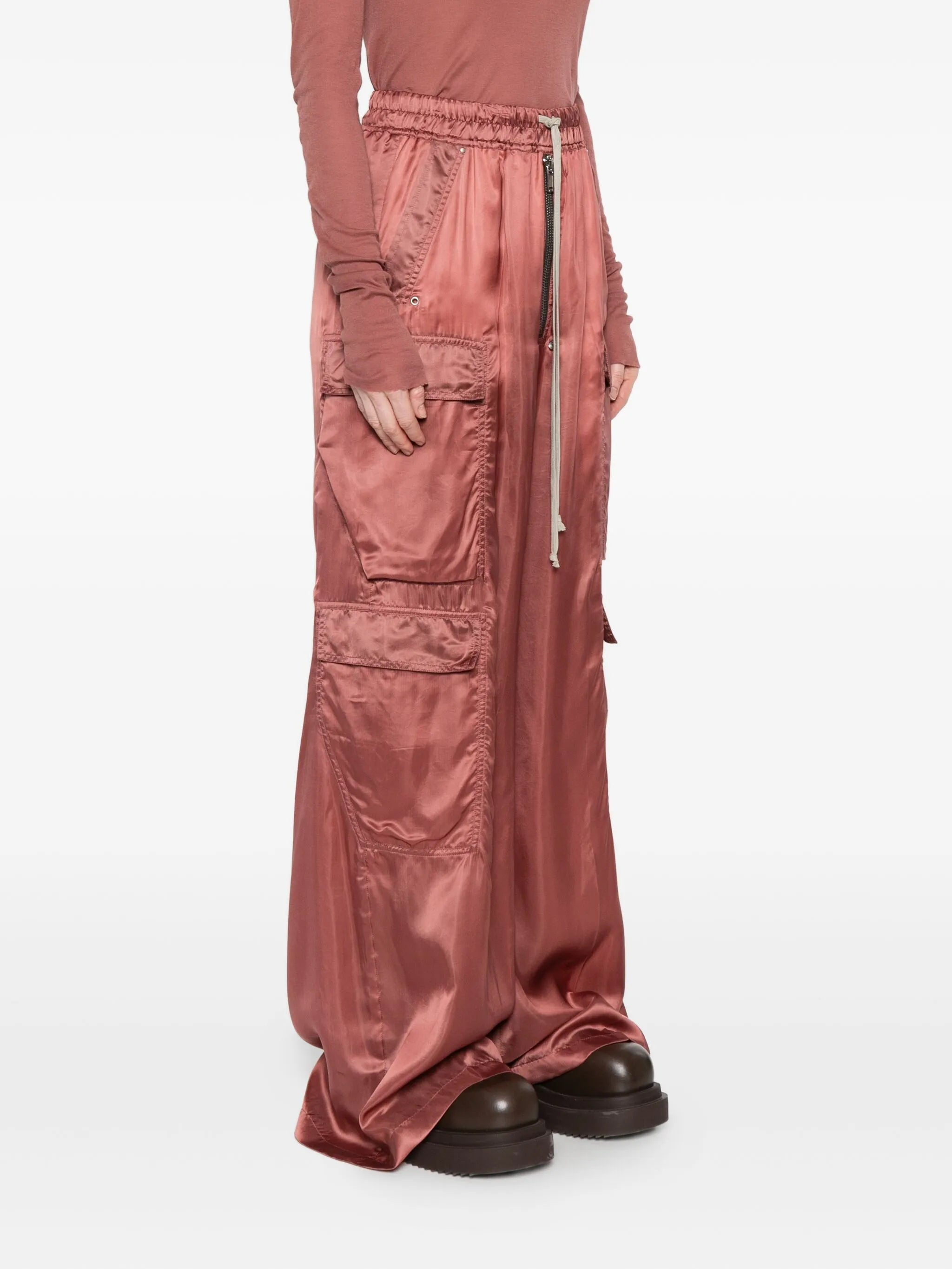 drawstring cargo trousers