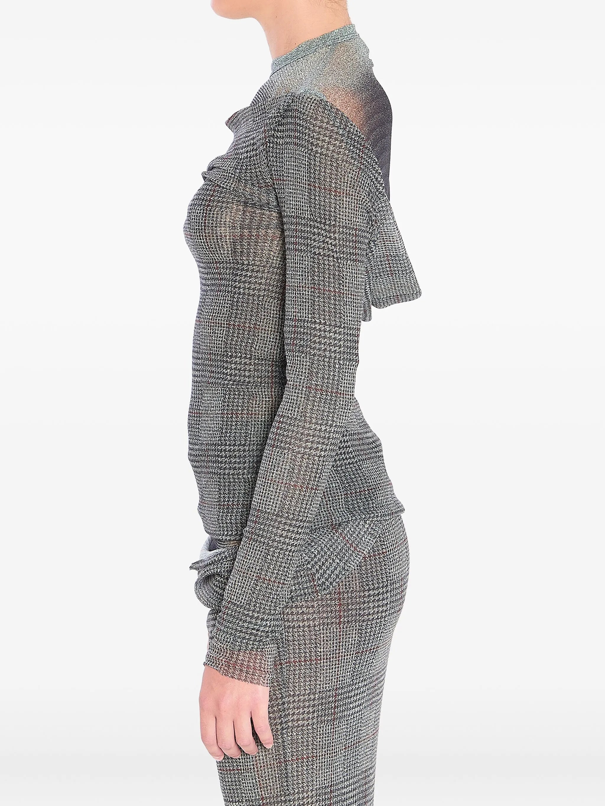 checked mesh top
