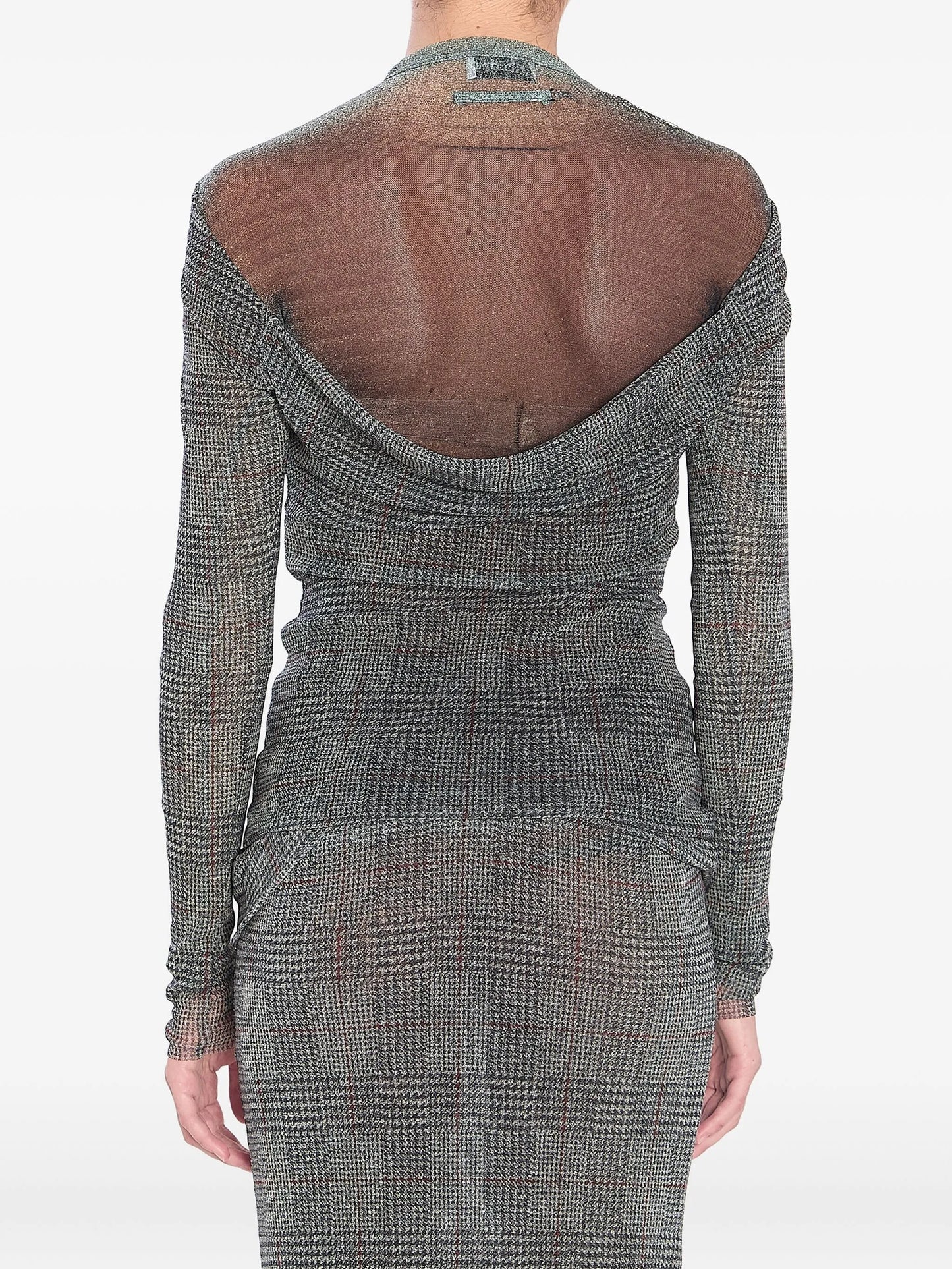 checked mesh top