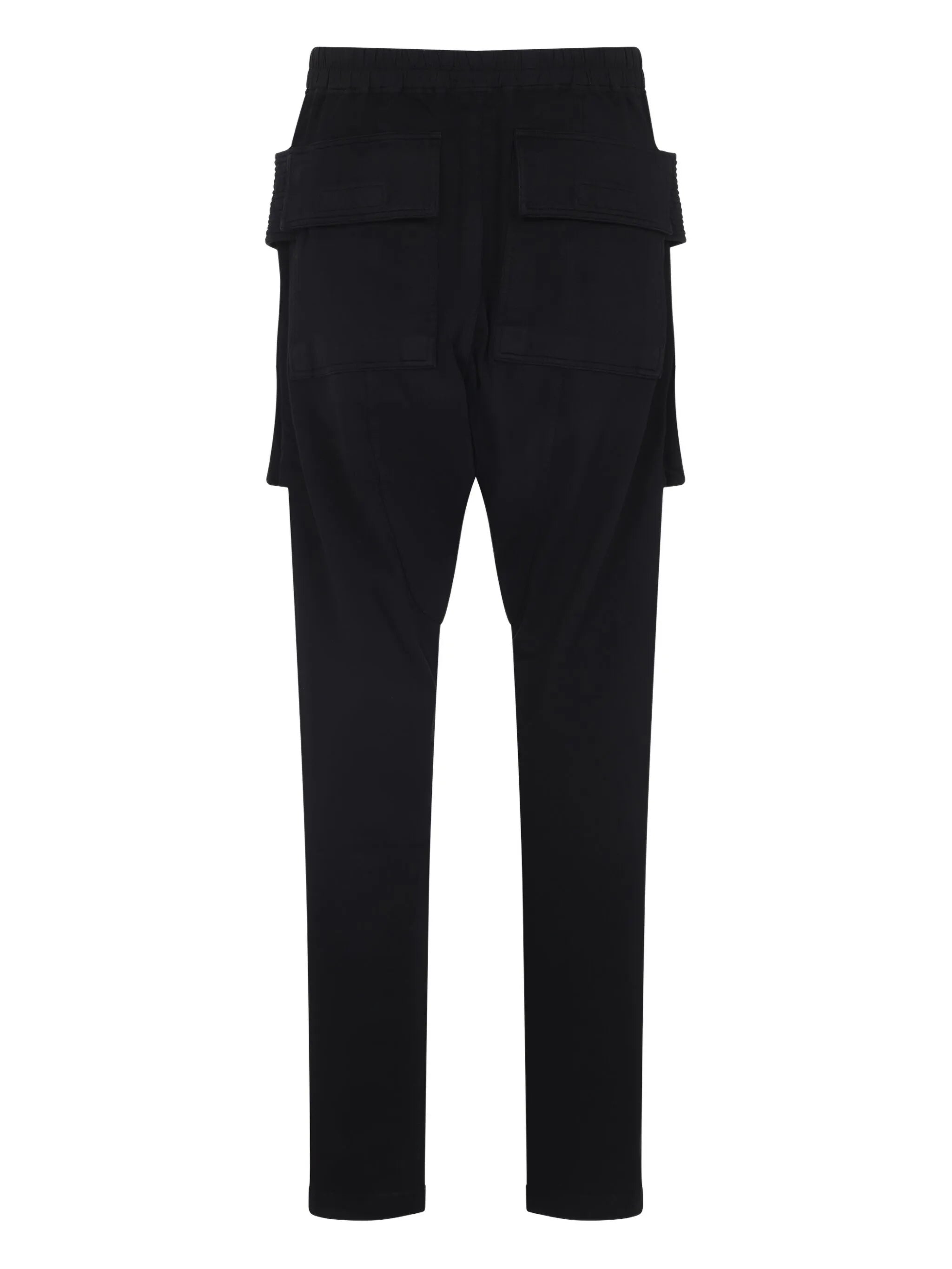 drawstring-waist cargo track pants