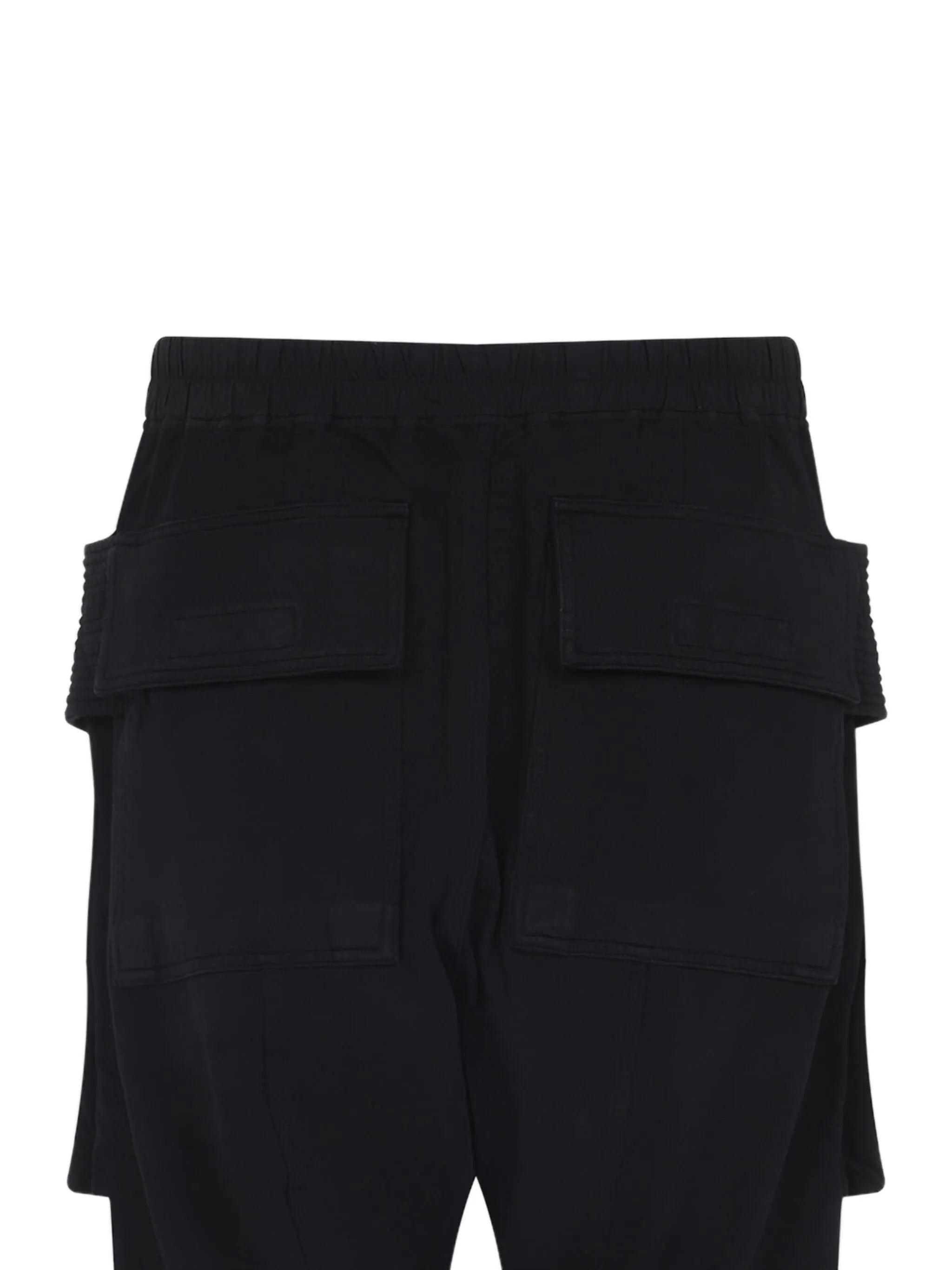 drawstring-waist cargo track pants
