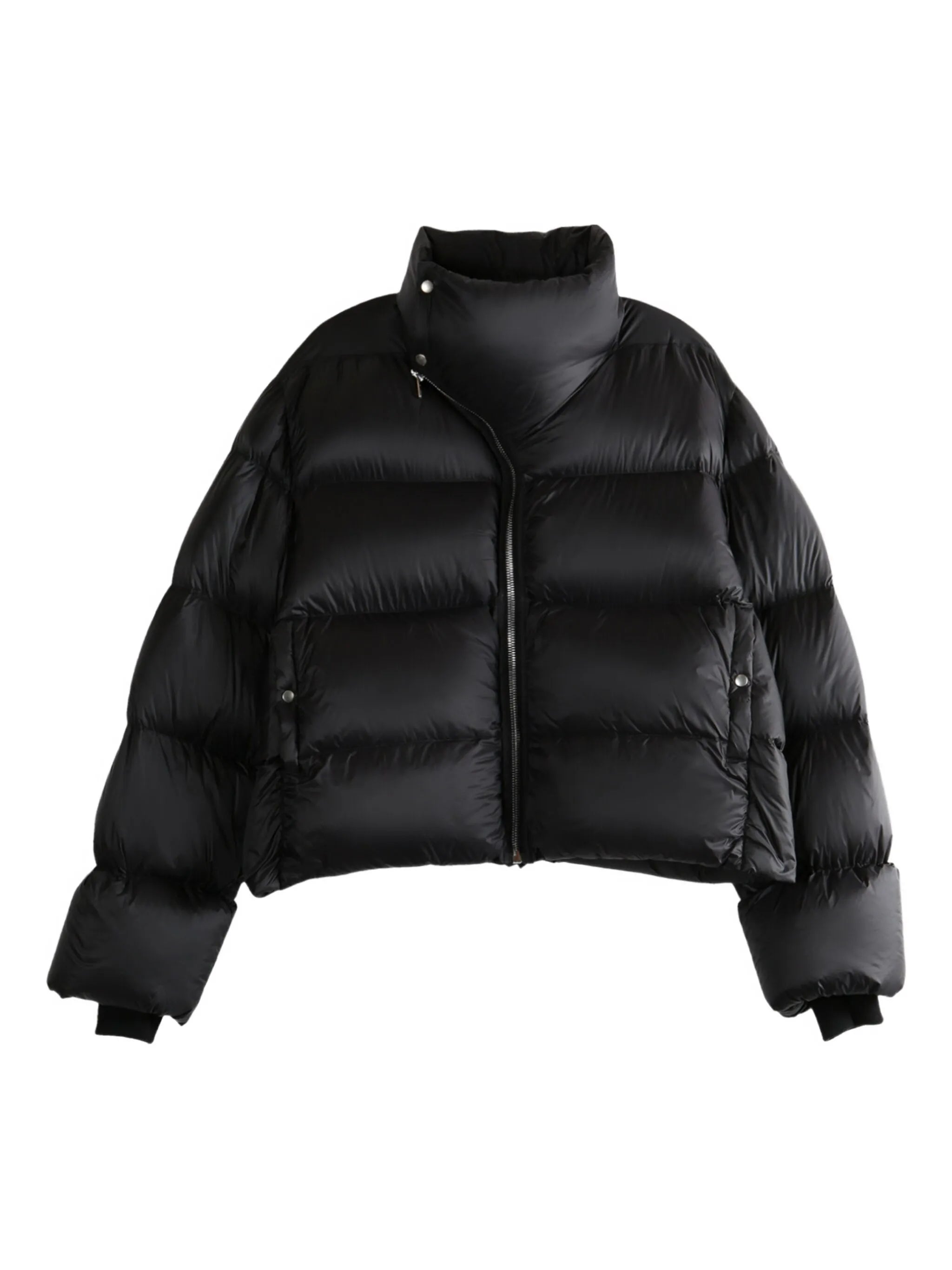 quilted high-neck jacket