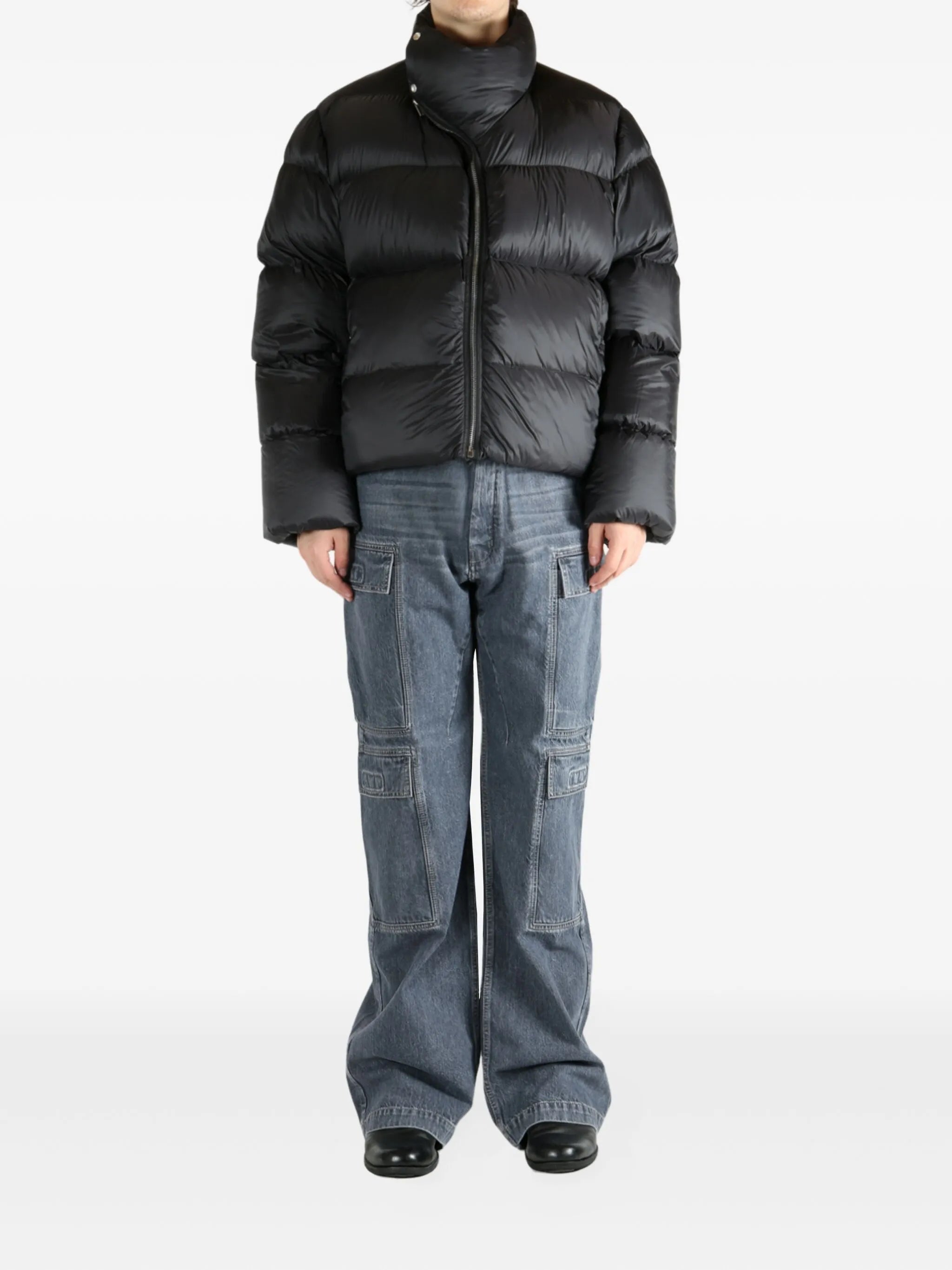 quilted high-neck jacket