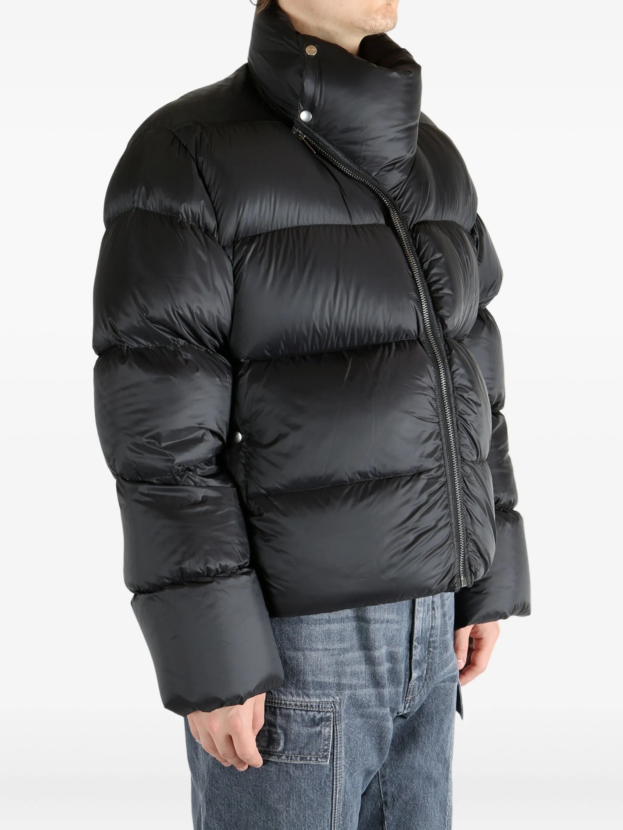 quilted high-neck jacket