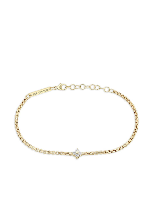 14K yellow gold Quad diamond bracelet