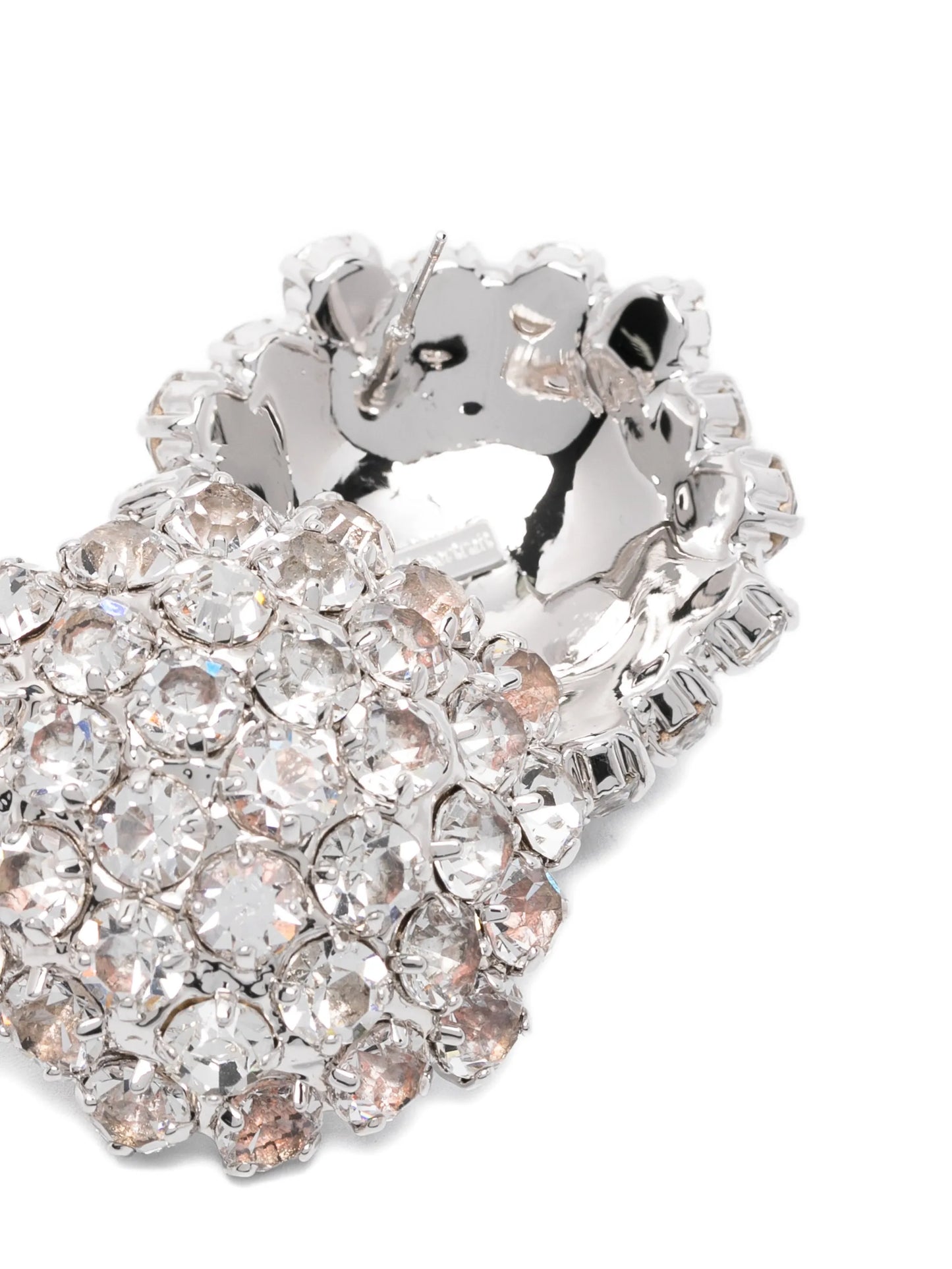 crystal flower earrings