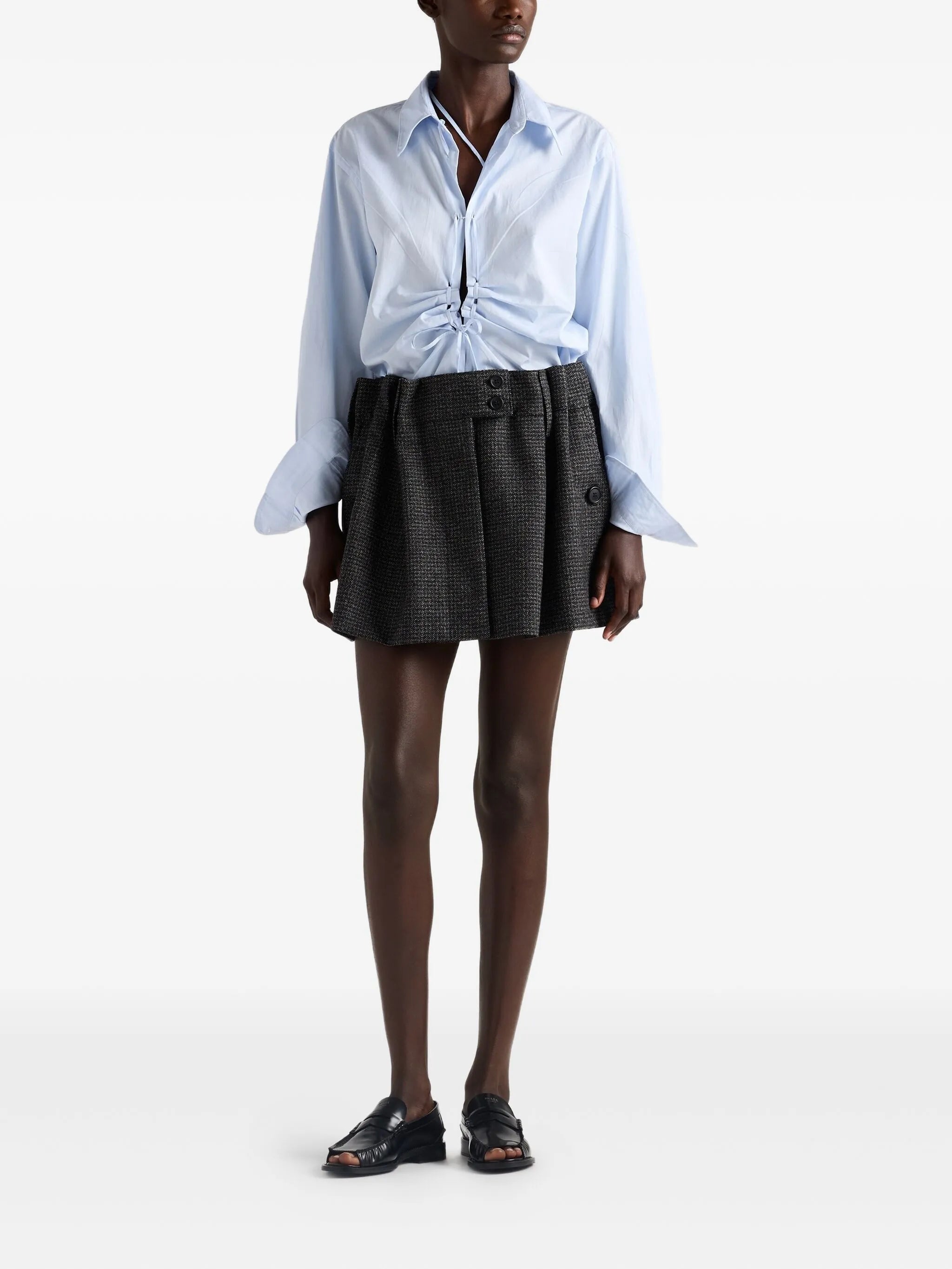 lace-up shirt