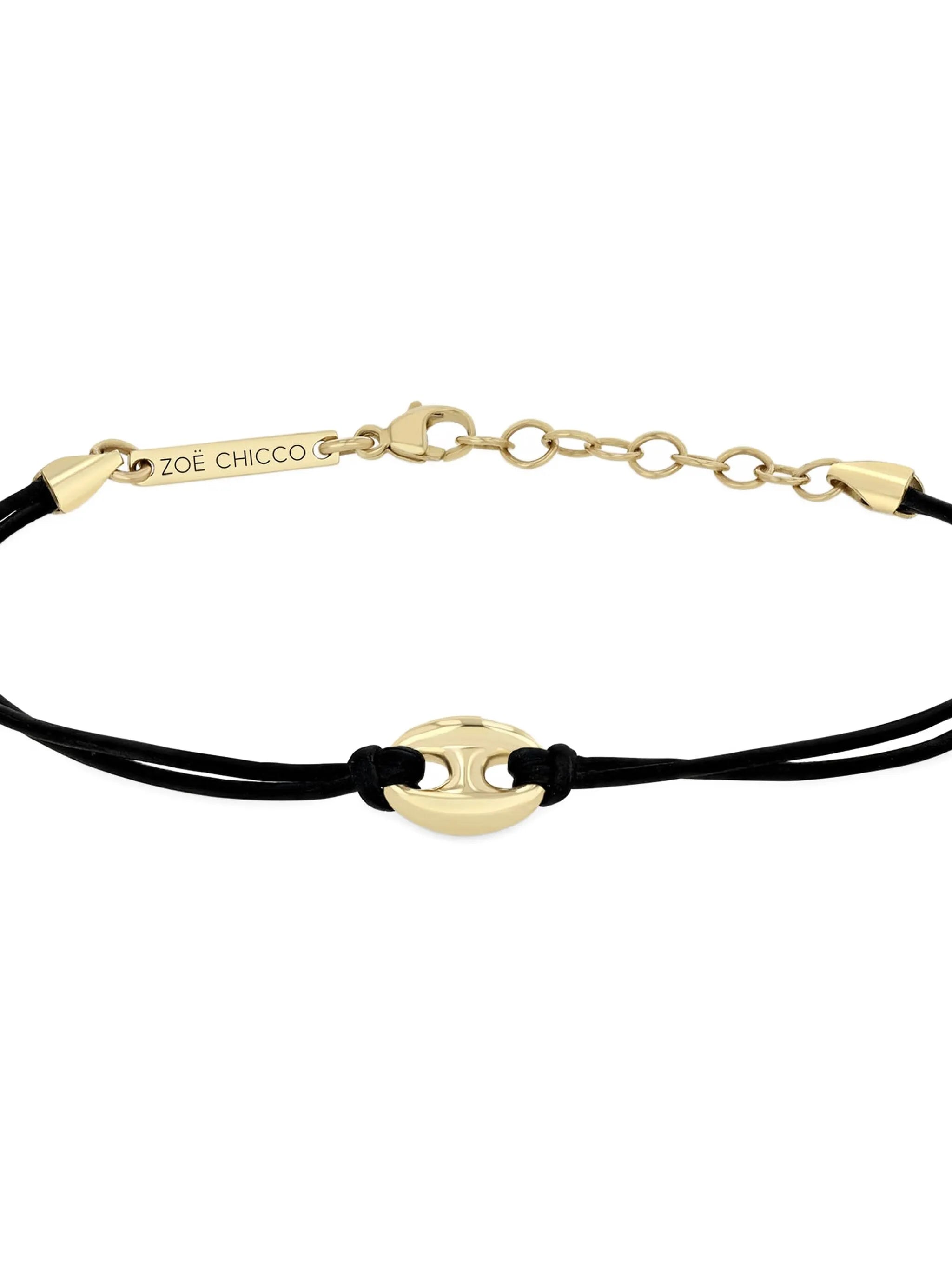 14K yellow gold charm bracelet