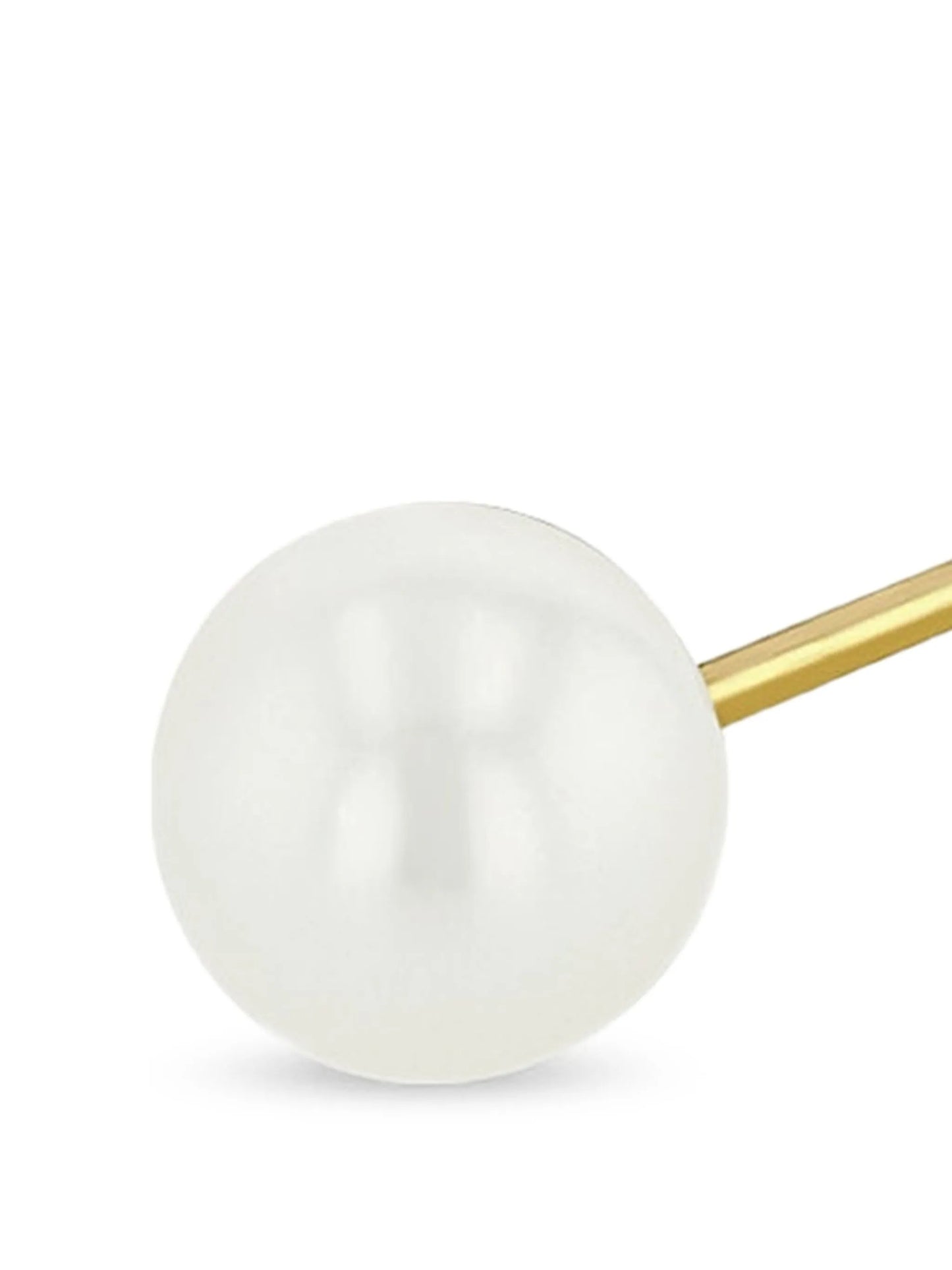 14K yellow gold pearl earrings