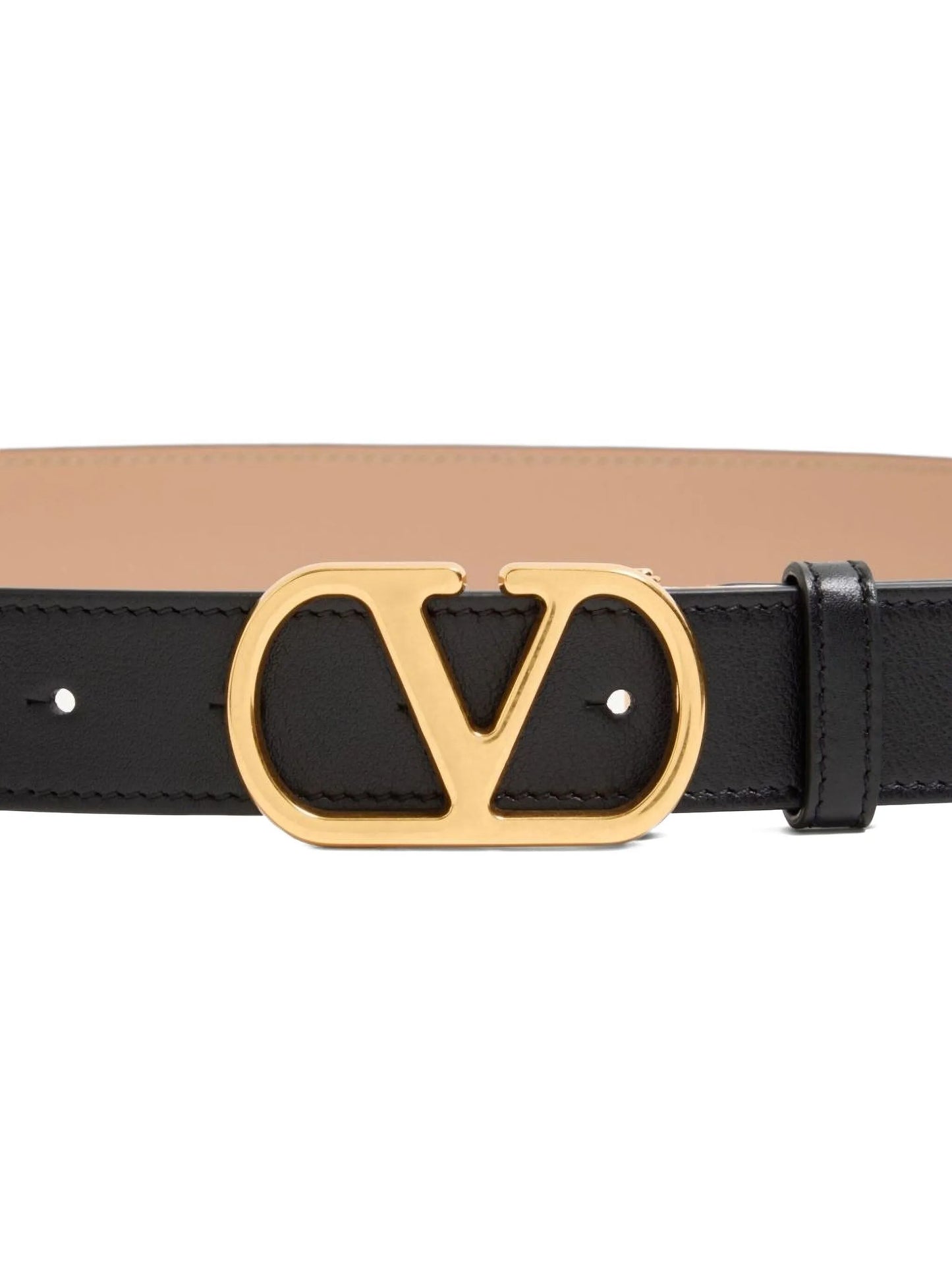 Vlogo signature reversible leather belt
