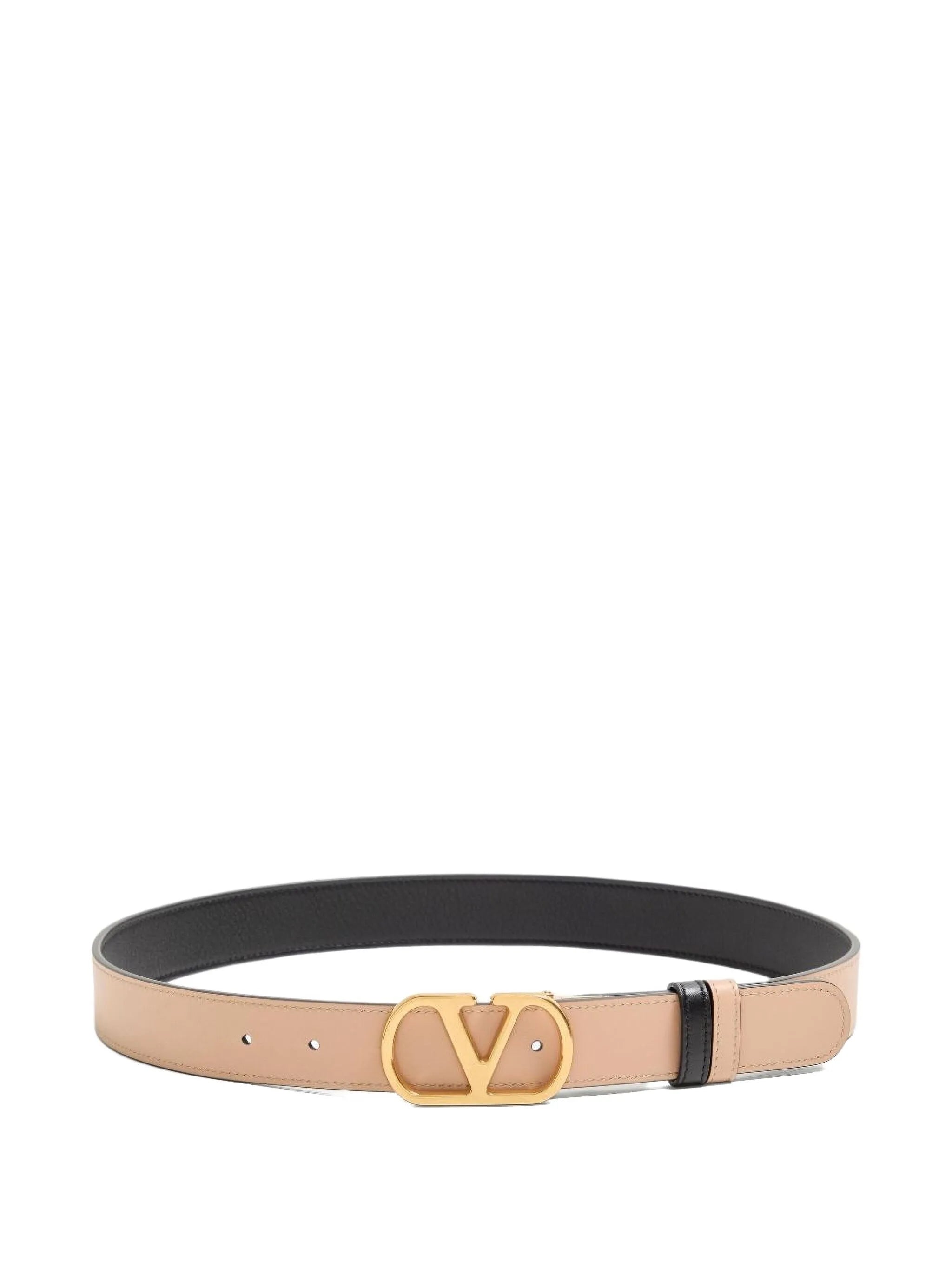 Vlogo signature reversible leather belt