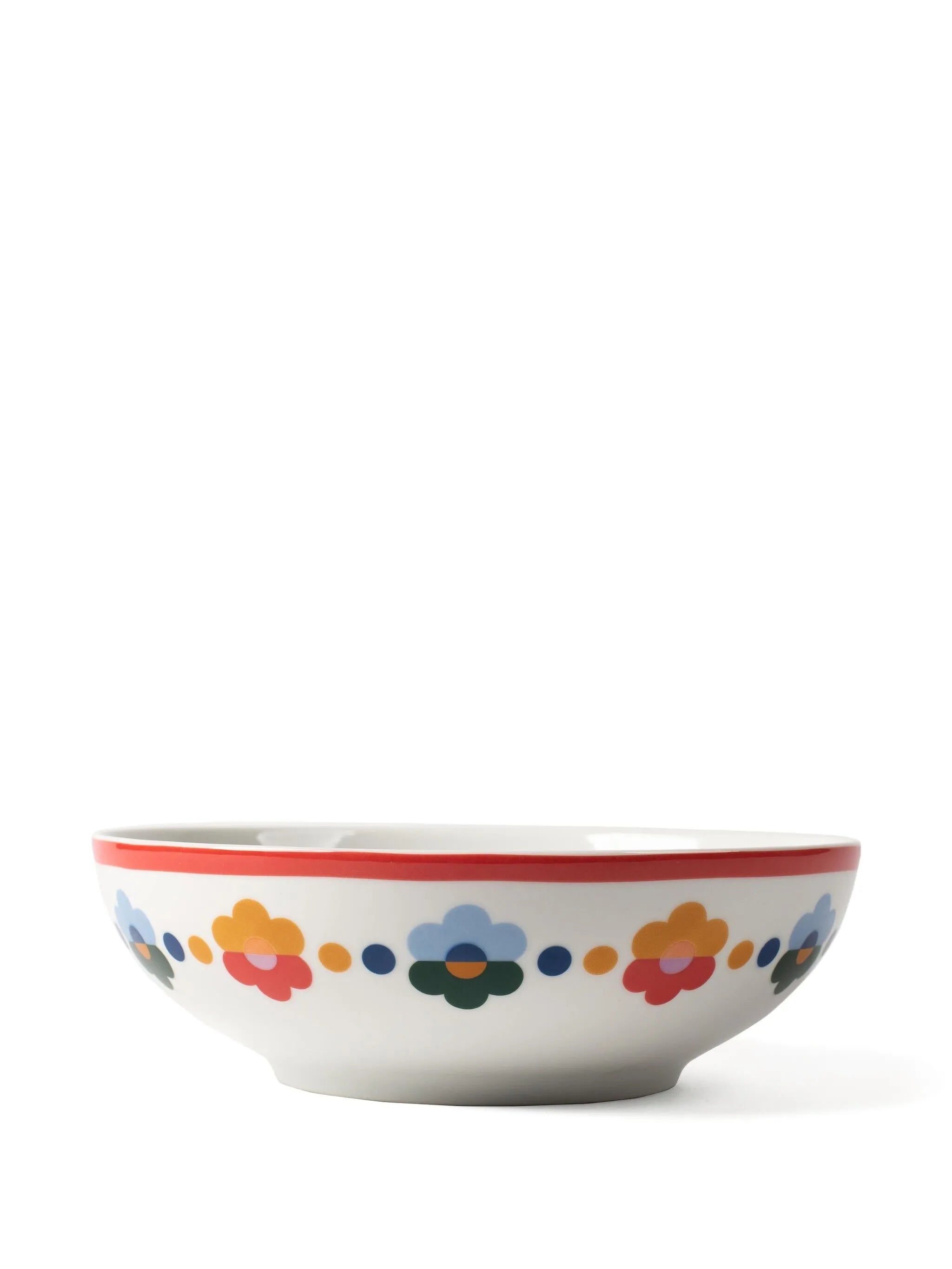 floral-pattern cereal bowls 8set of four)