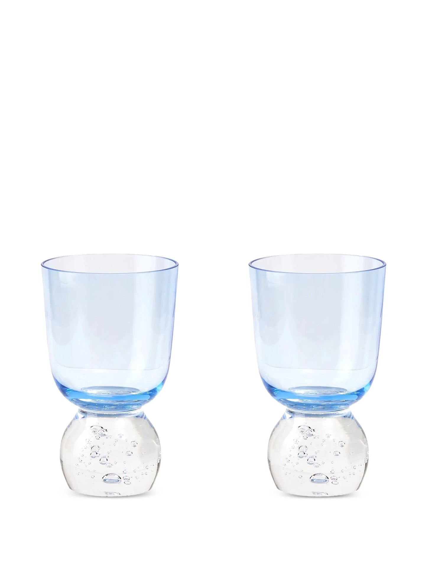 bubble-base glass tumbler (set of two)