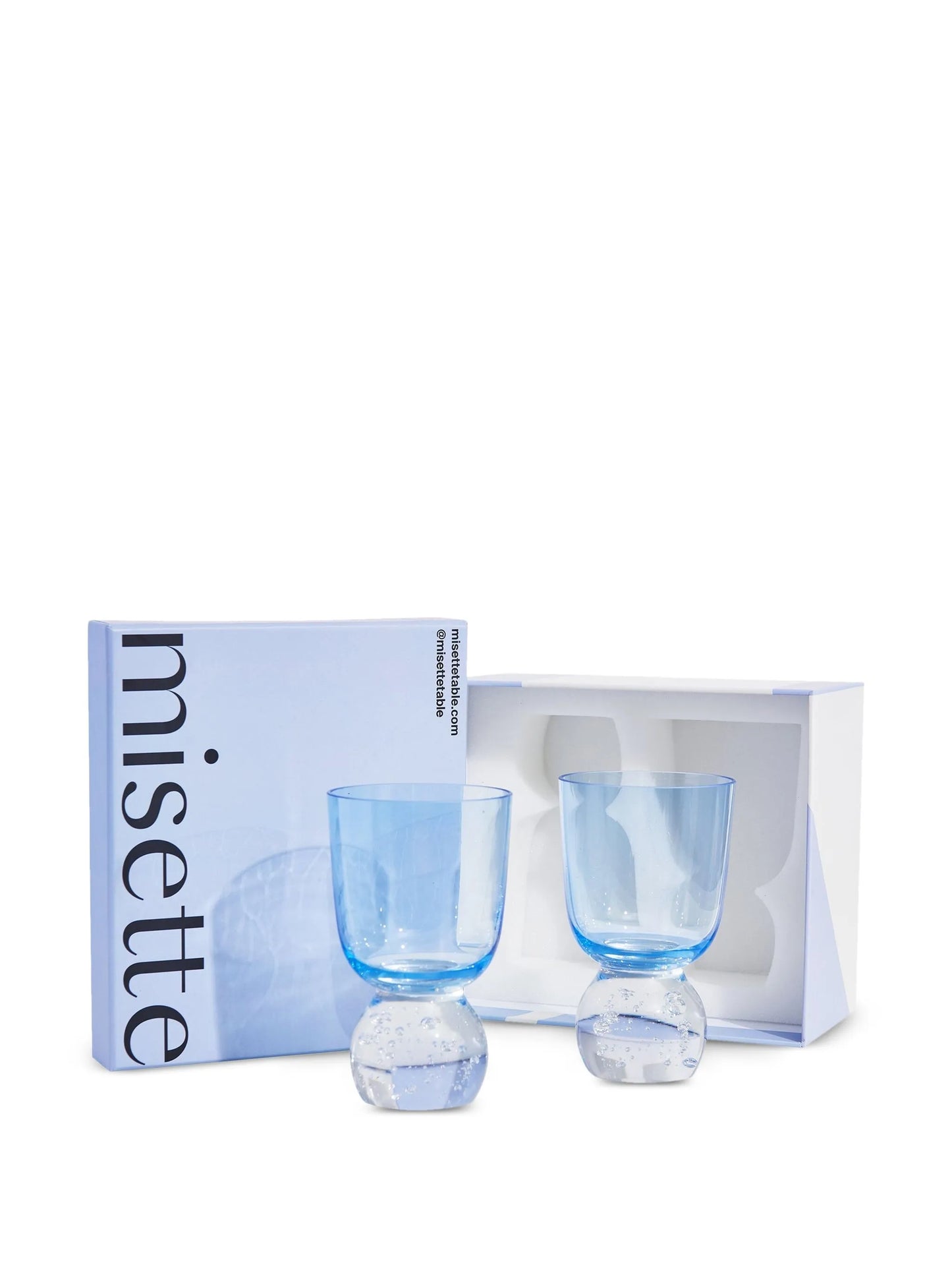 bubble-base glass tumbler (set of two)
