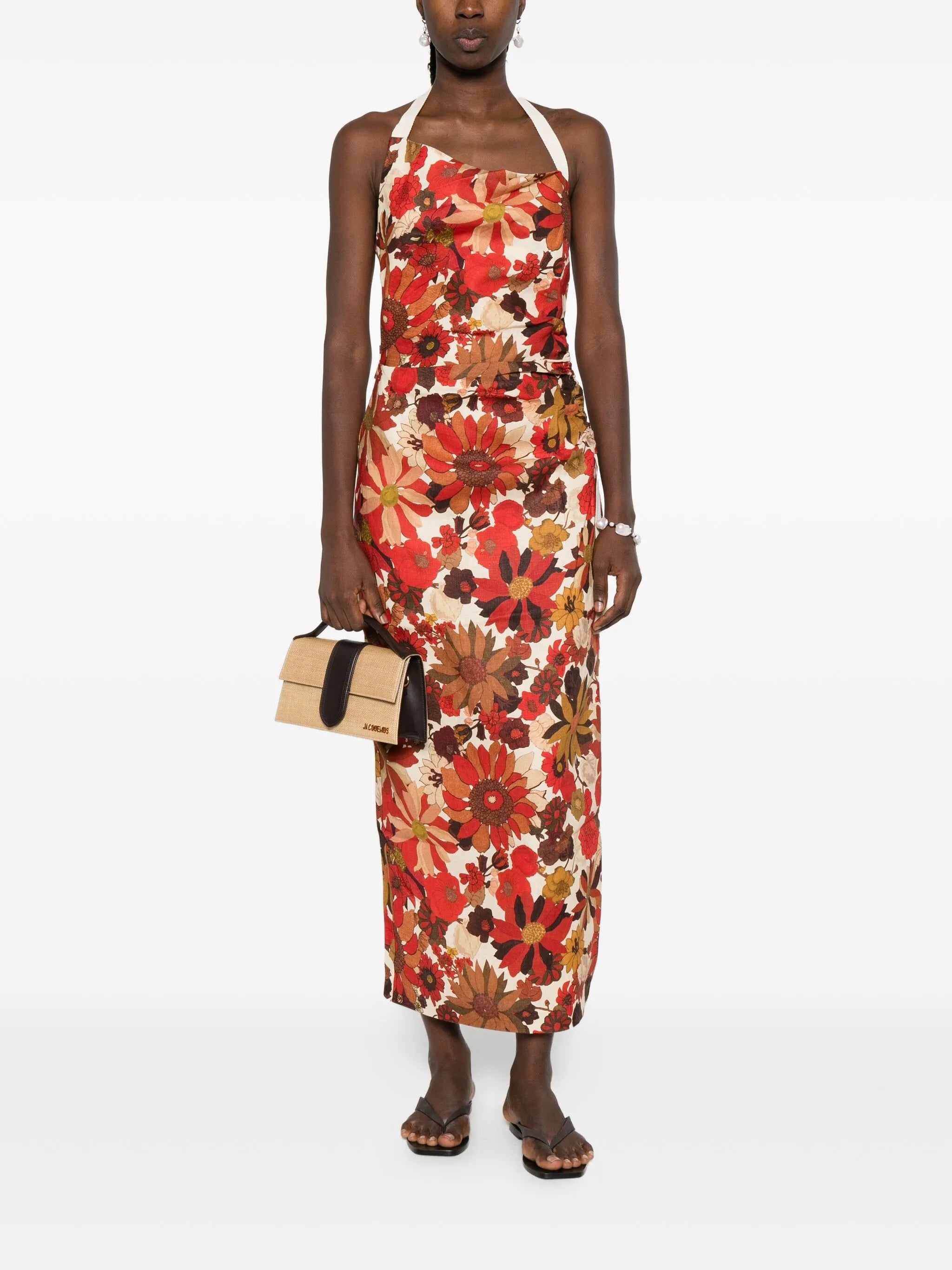 Castella floral-print dress