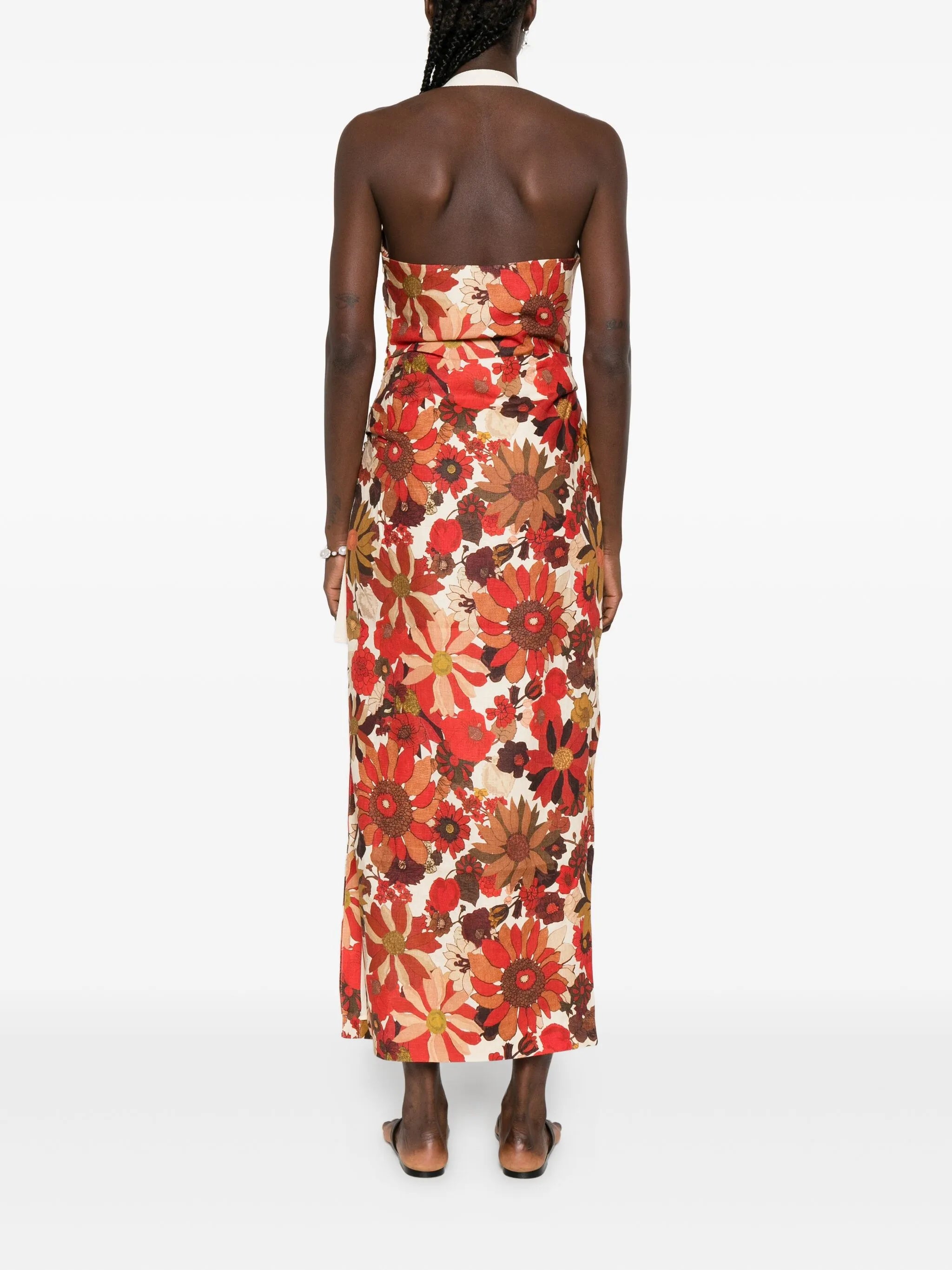 Castella floral-print dress