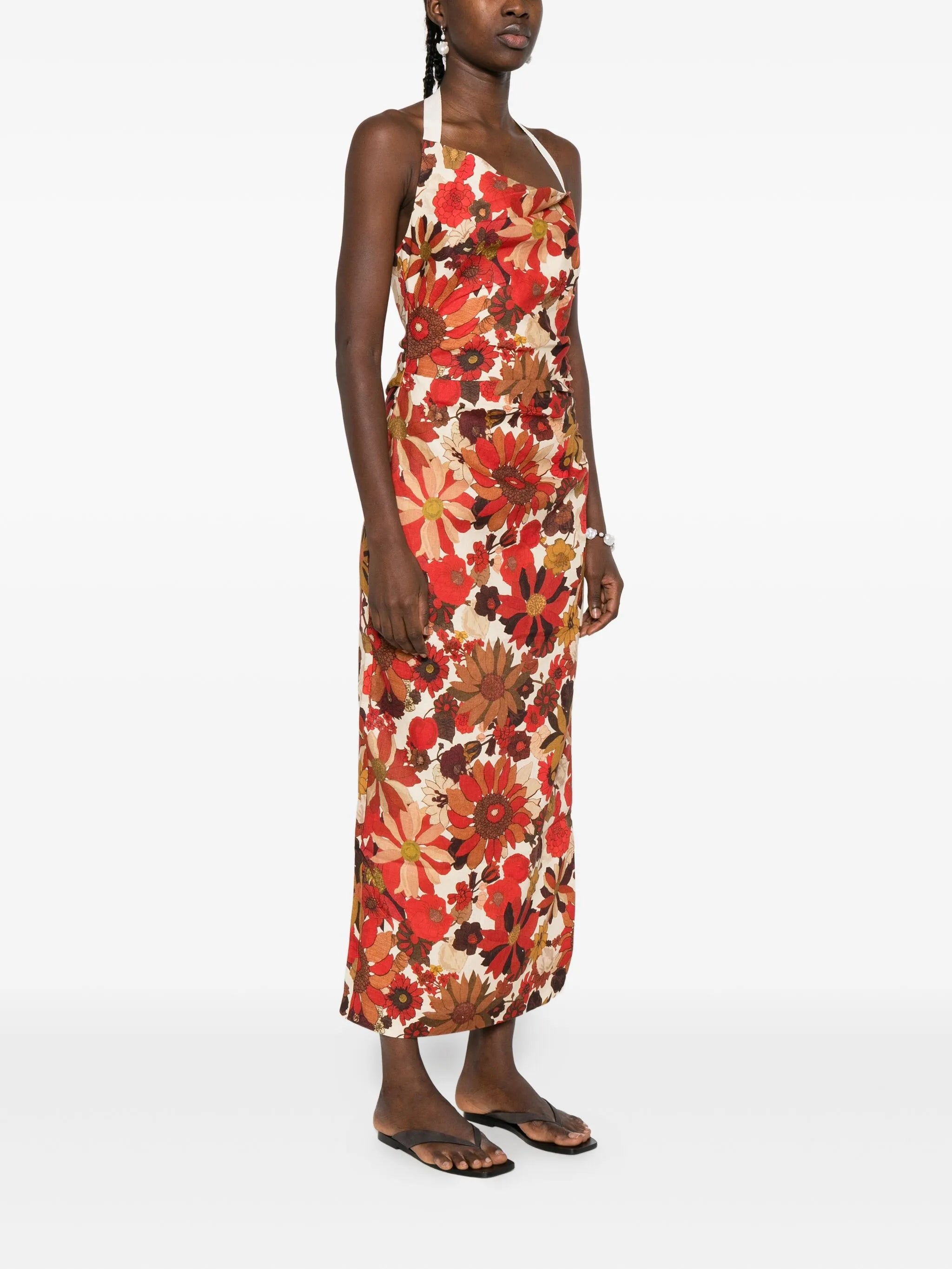 Castella floral-print dress