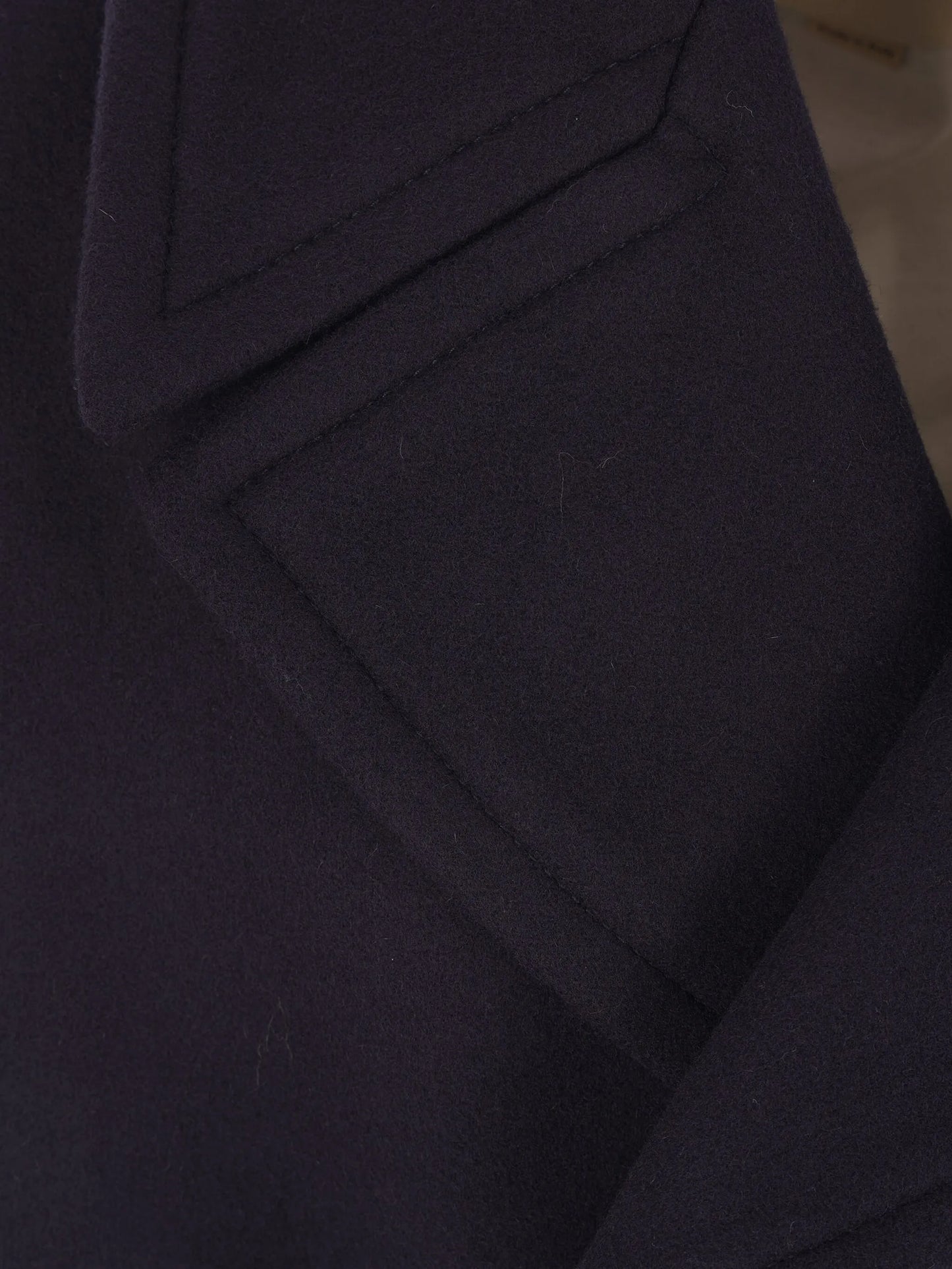 double-breasted wool peacoat