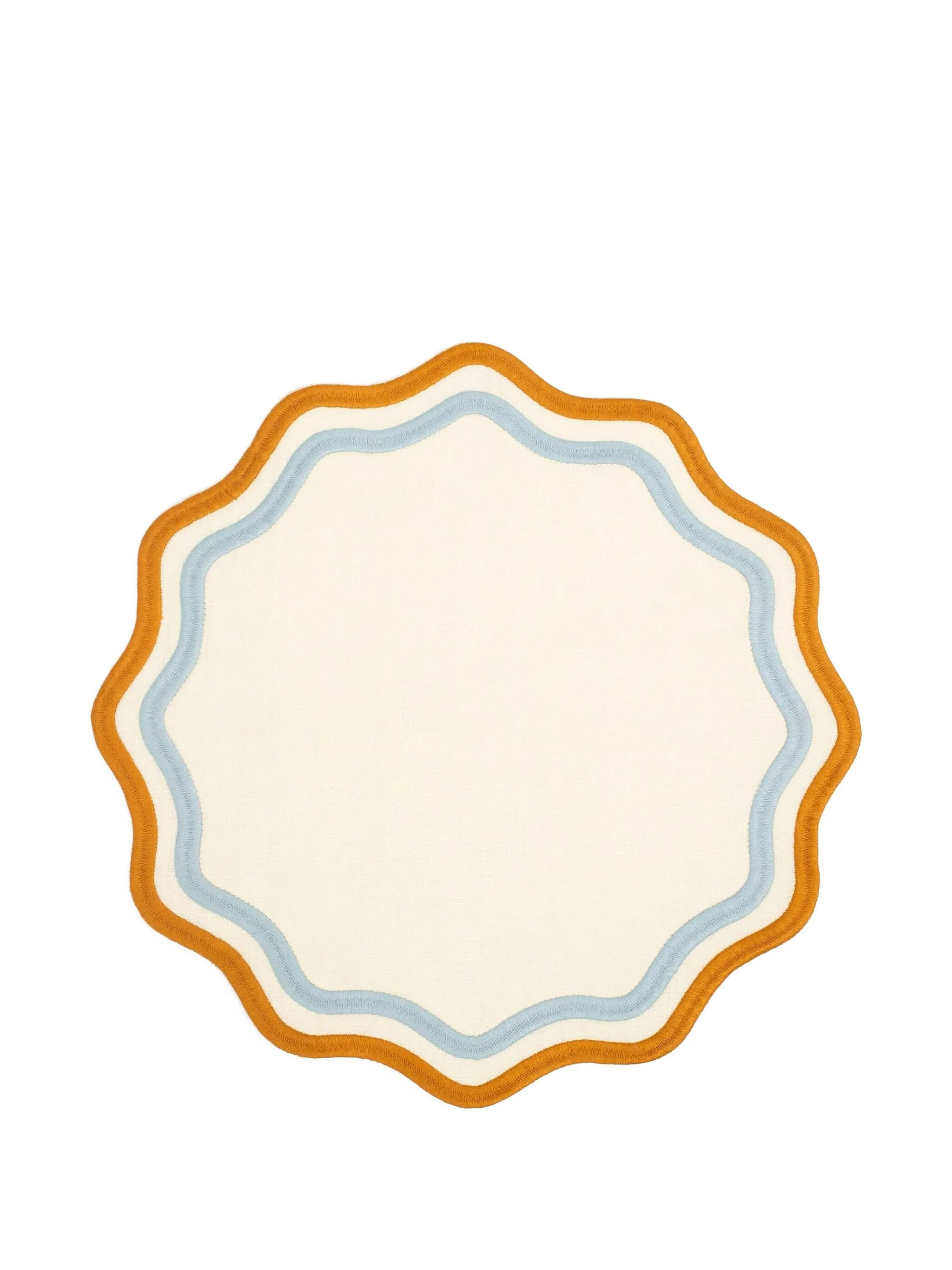 scalloped placemats (set of four)