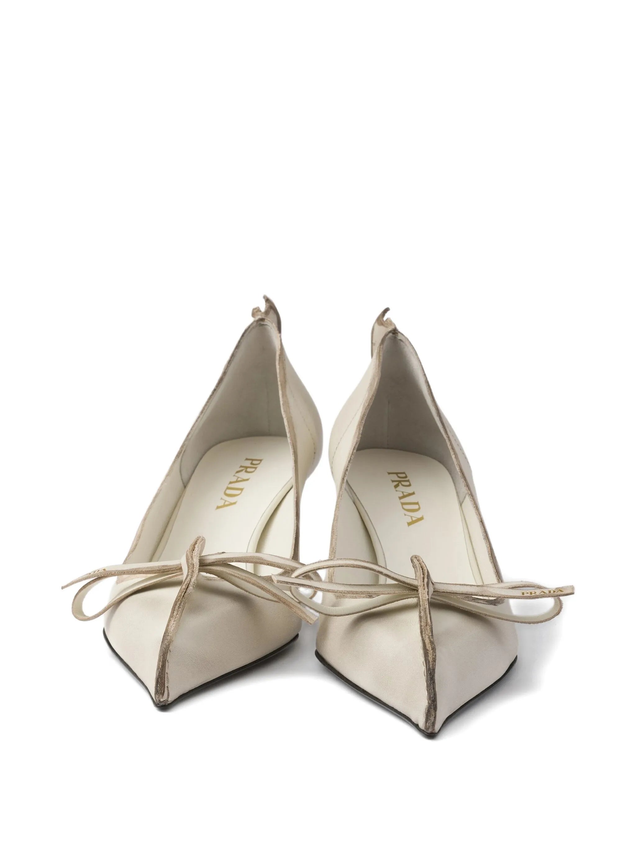 55mm Antiqued leather pumps
