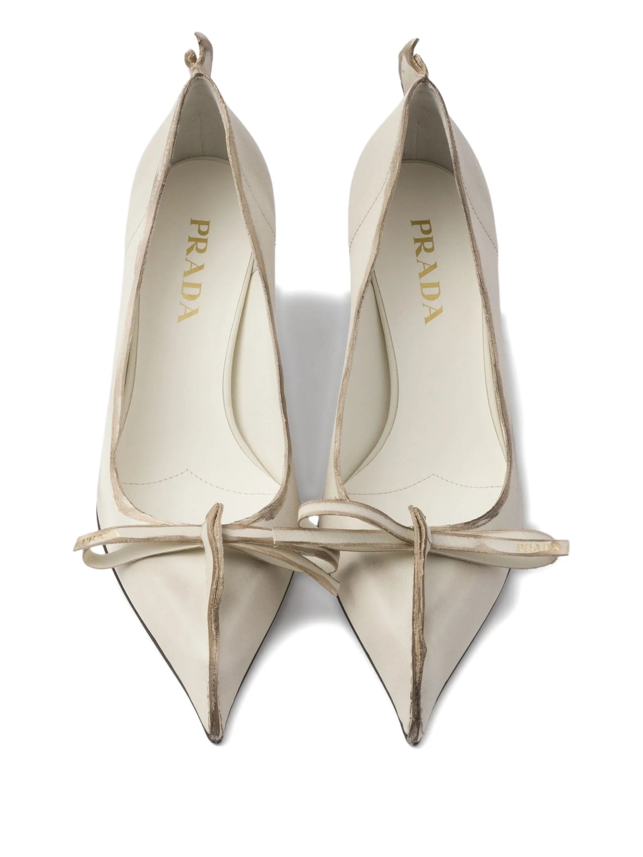 55mm Antiqued leather pumps