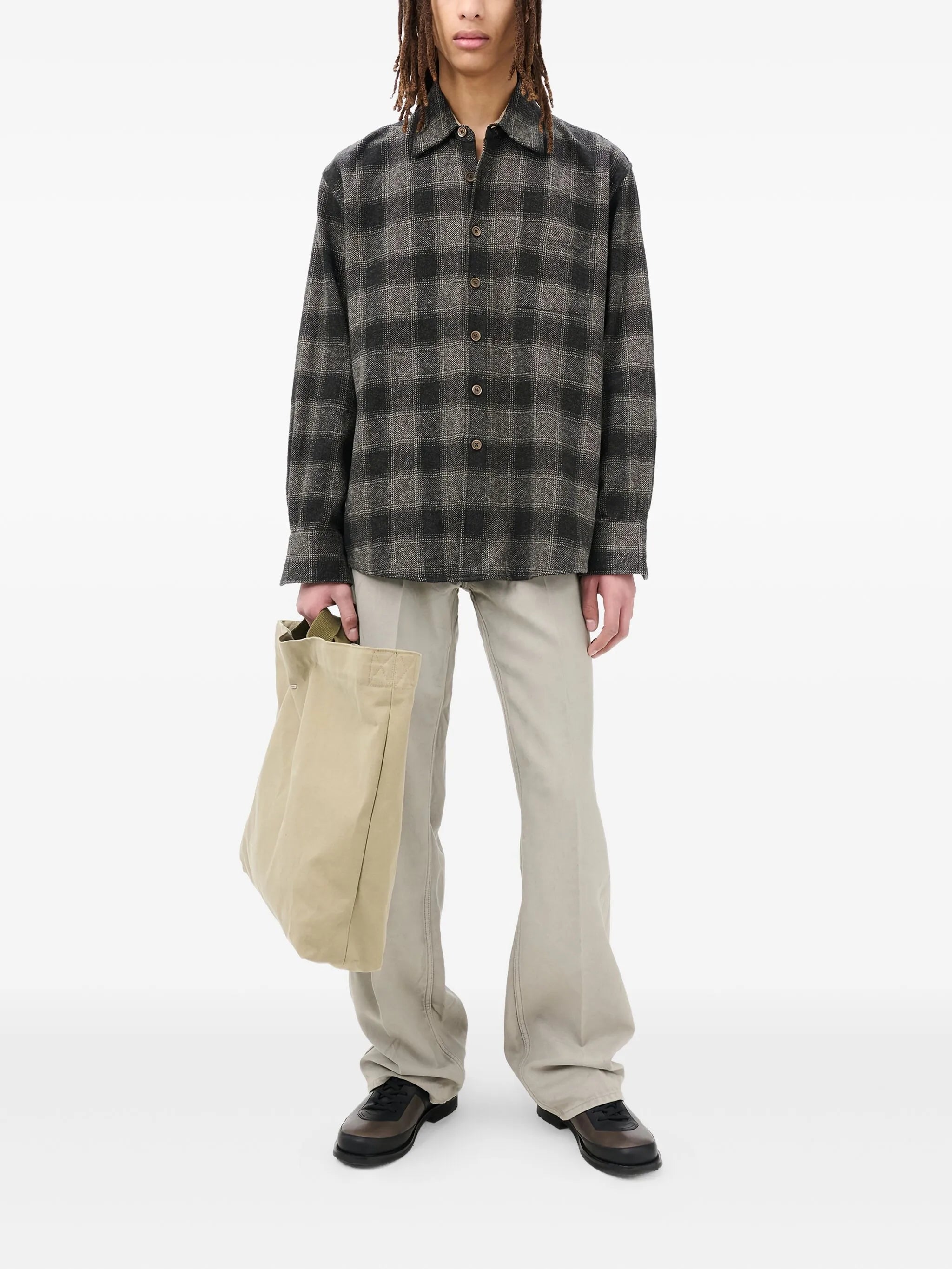 checked cotton shirt
