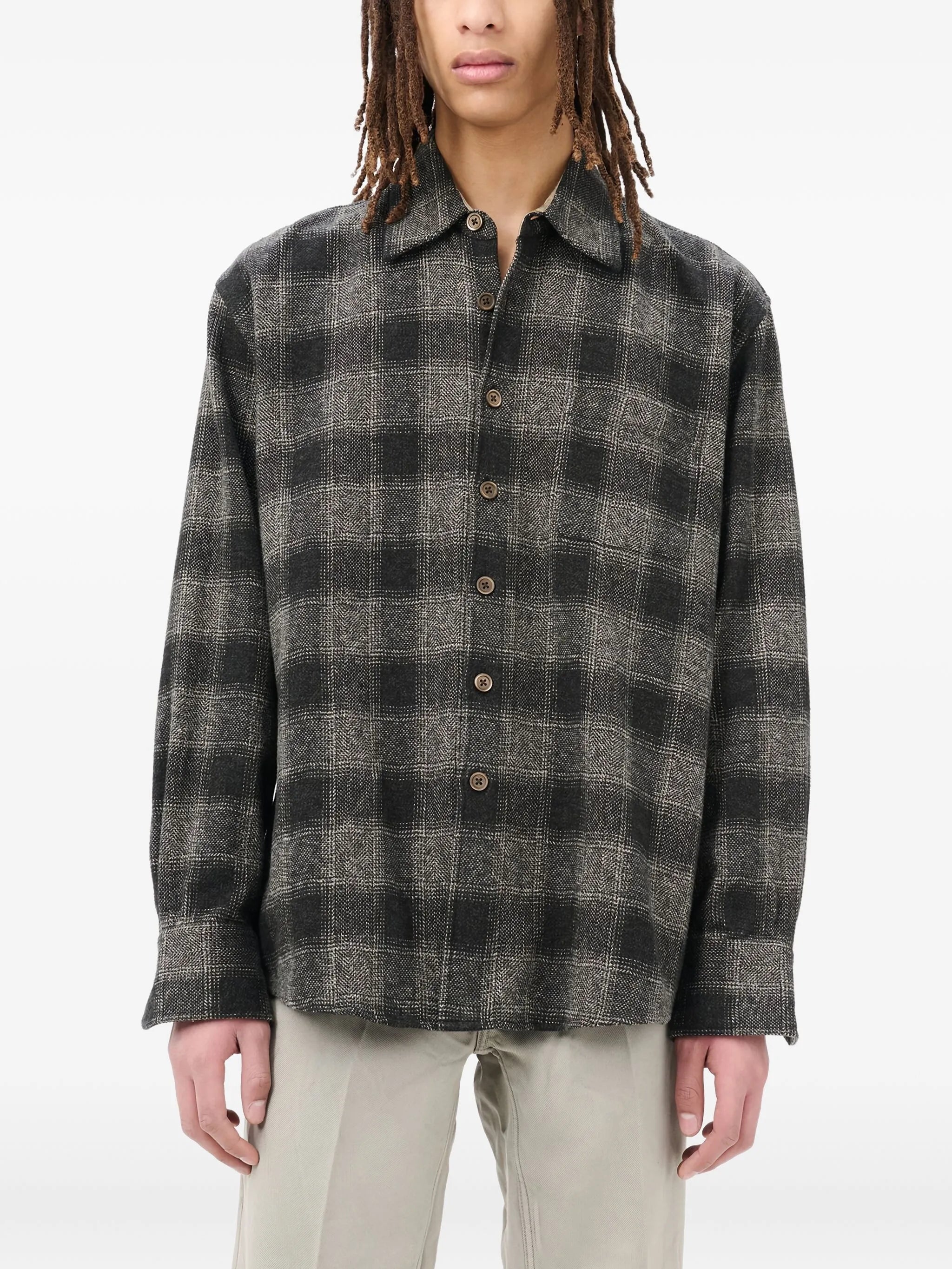checked cotton shirt