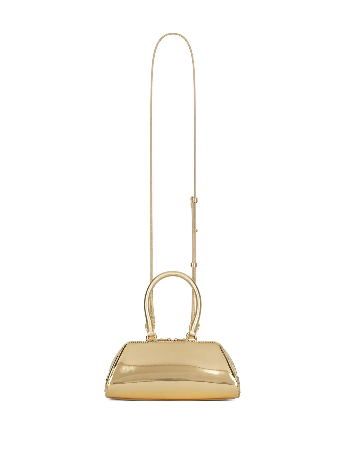 mini Antigona East-West bag in laminated leather
