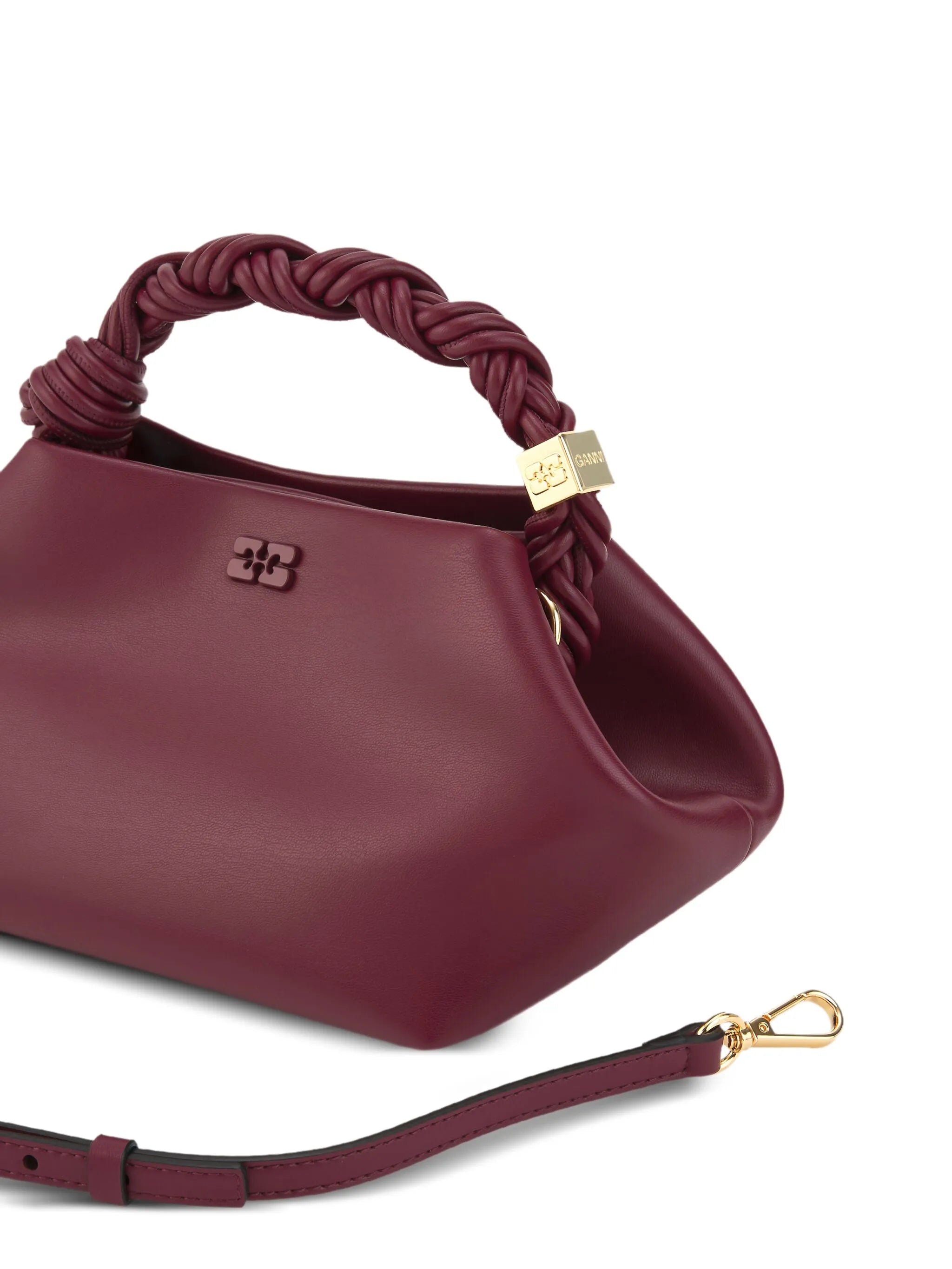 Bou braided-handle leather tote bag