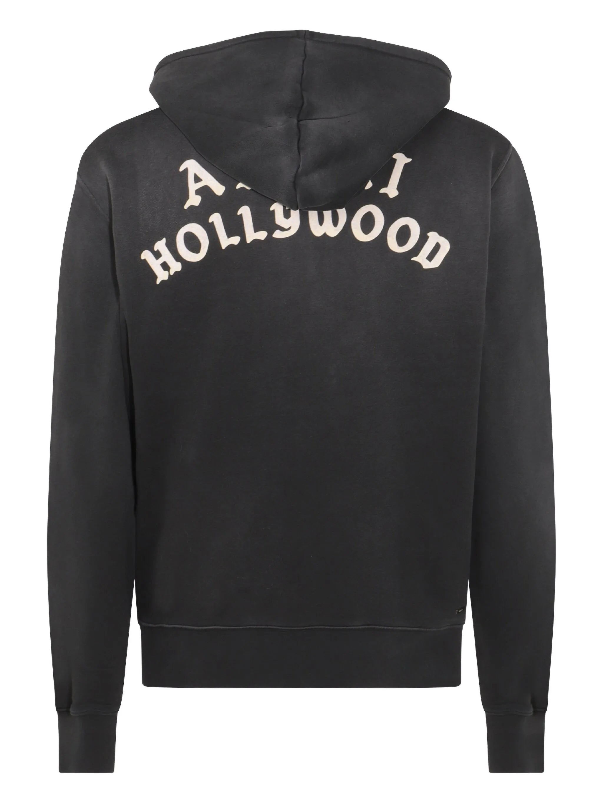 Hollywood-embellished zip-up hoodie
