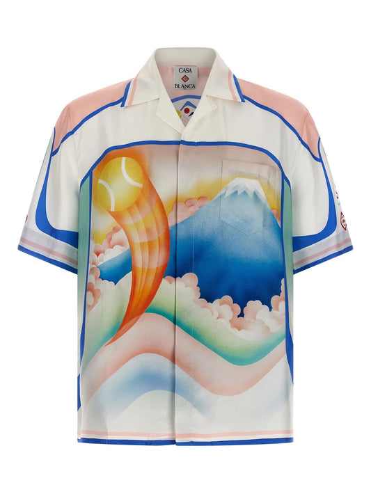 Fuji Dream camp-collar shirt