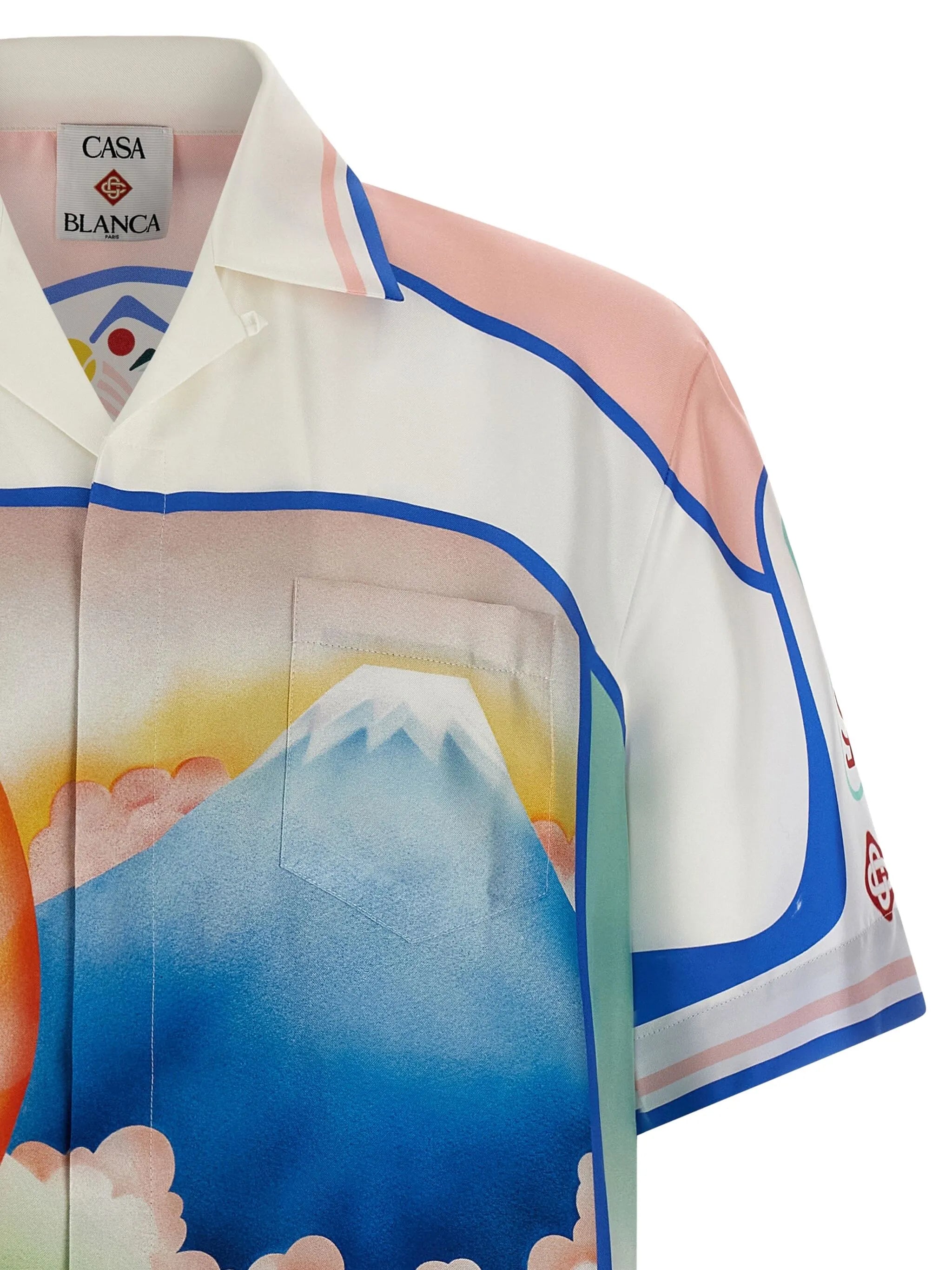 Fuji Dream camp-collar shirt