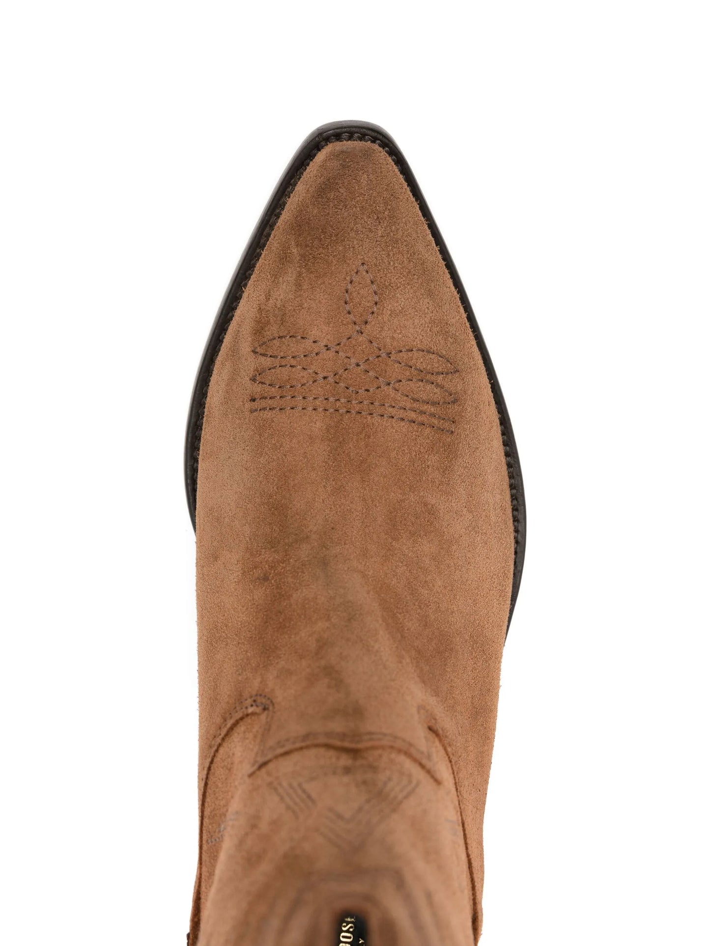 embroidered suede boots