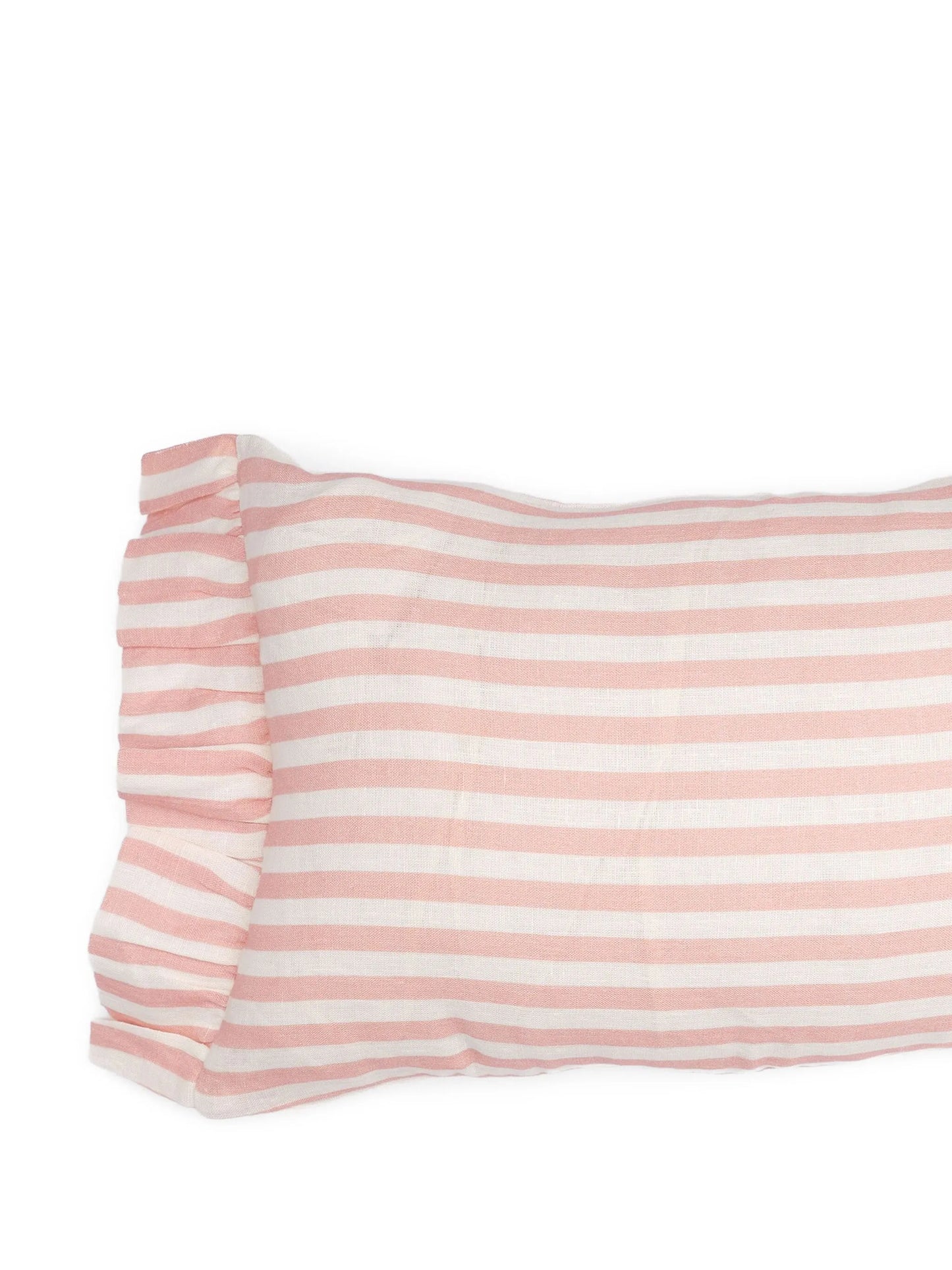 stripe ruffle cushion cover