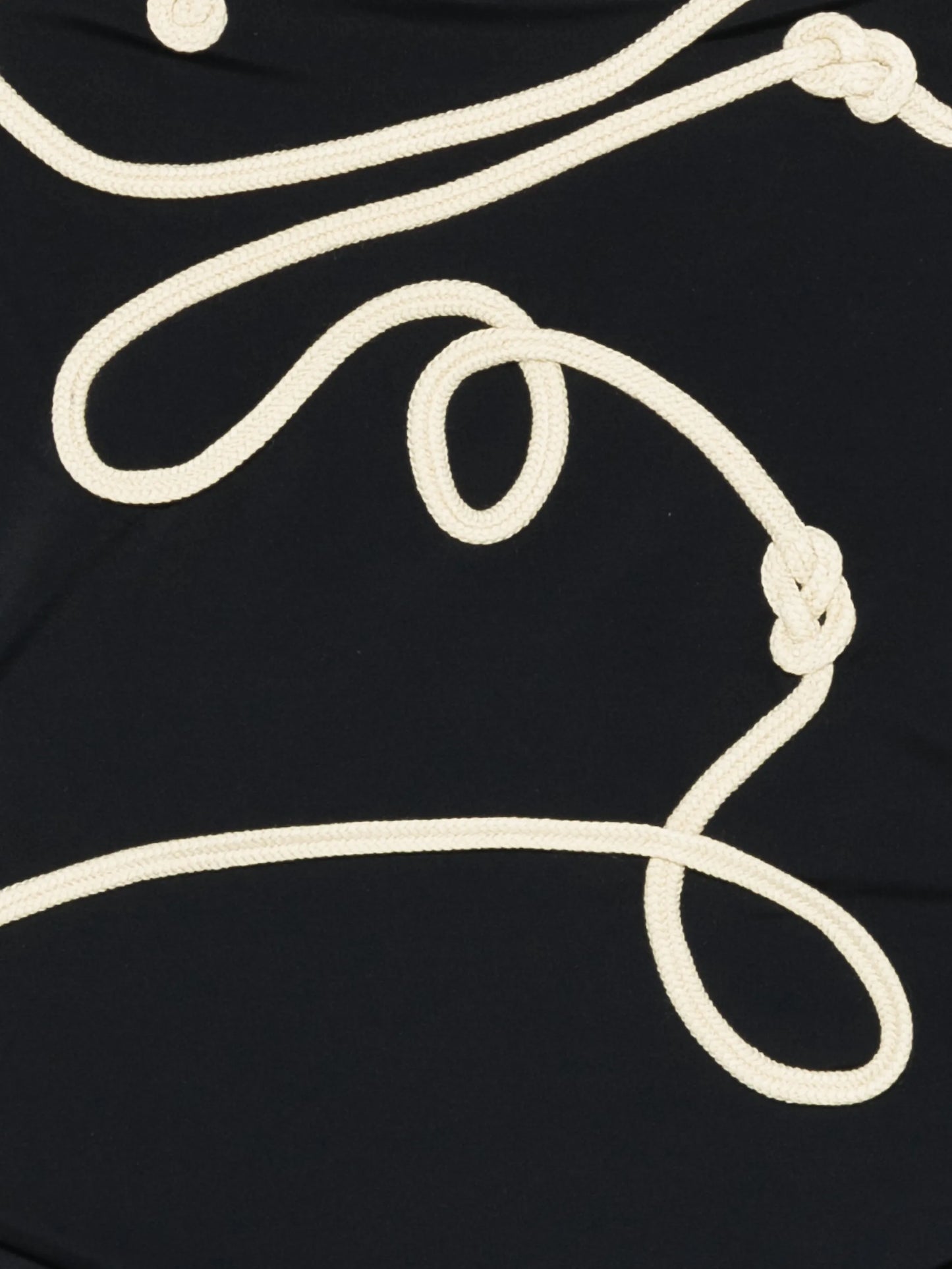 string-appliqué swimsuit