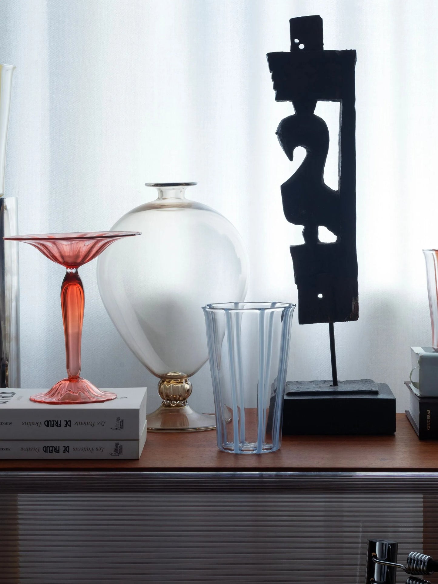 striped ribbed tumbler (set of two)