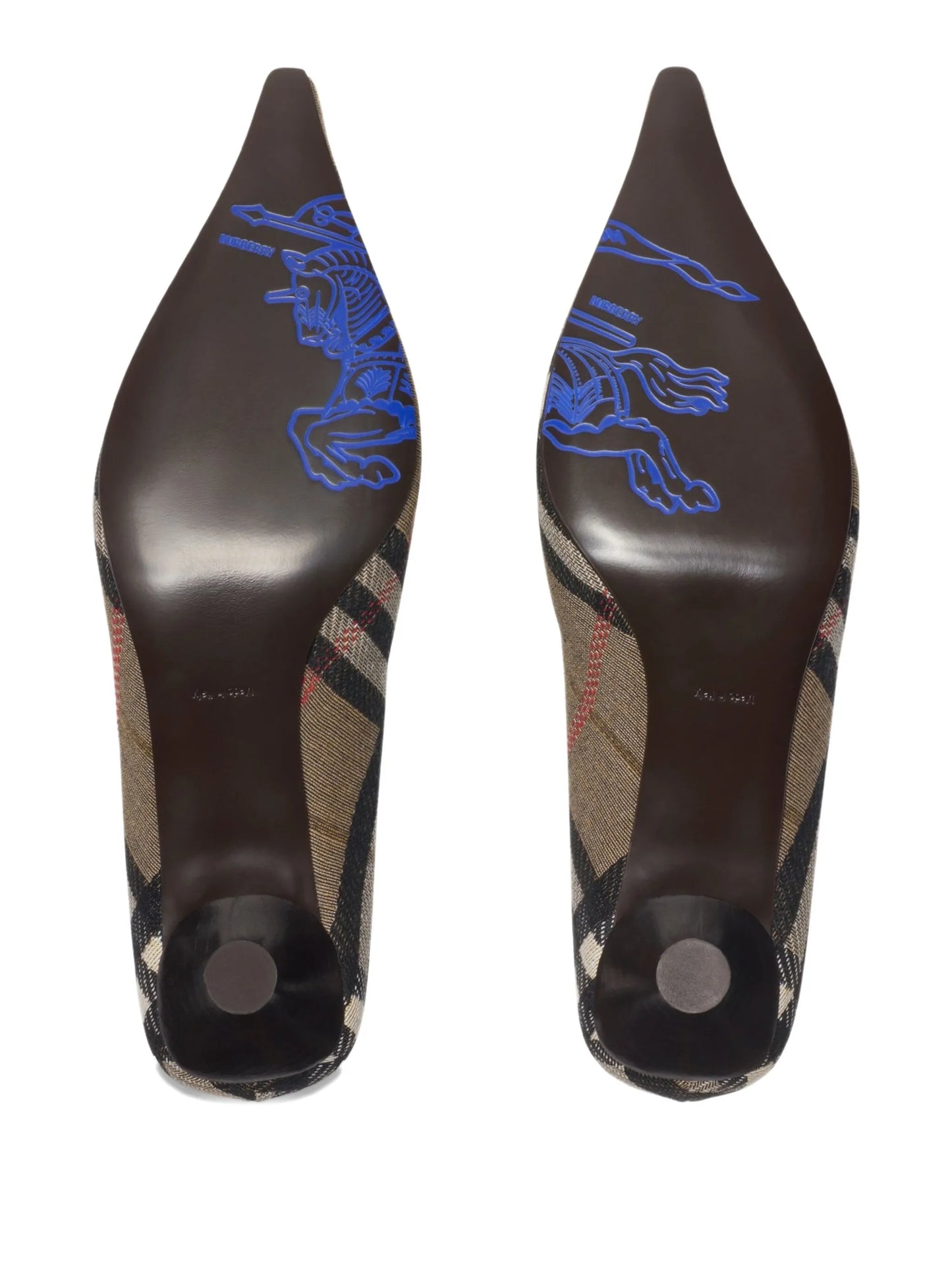 55mm Check Dame pointed-toe pumps