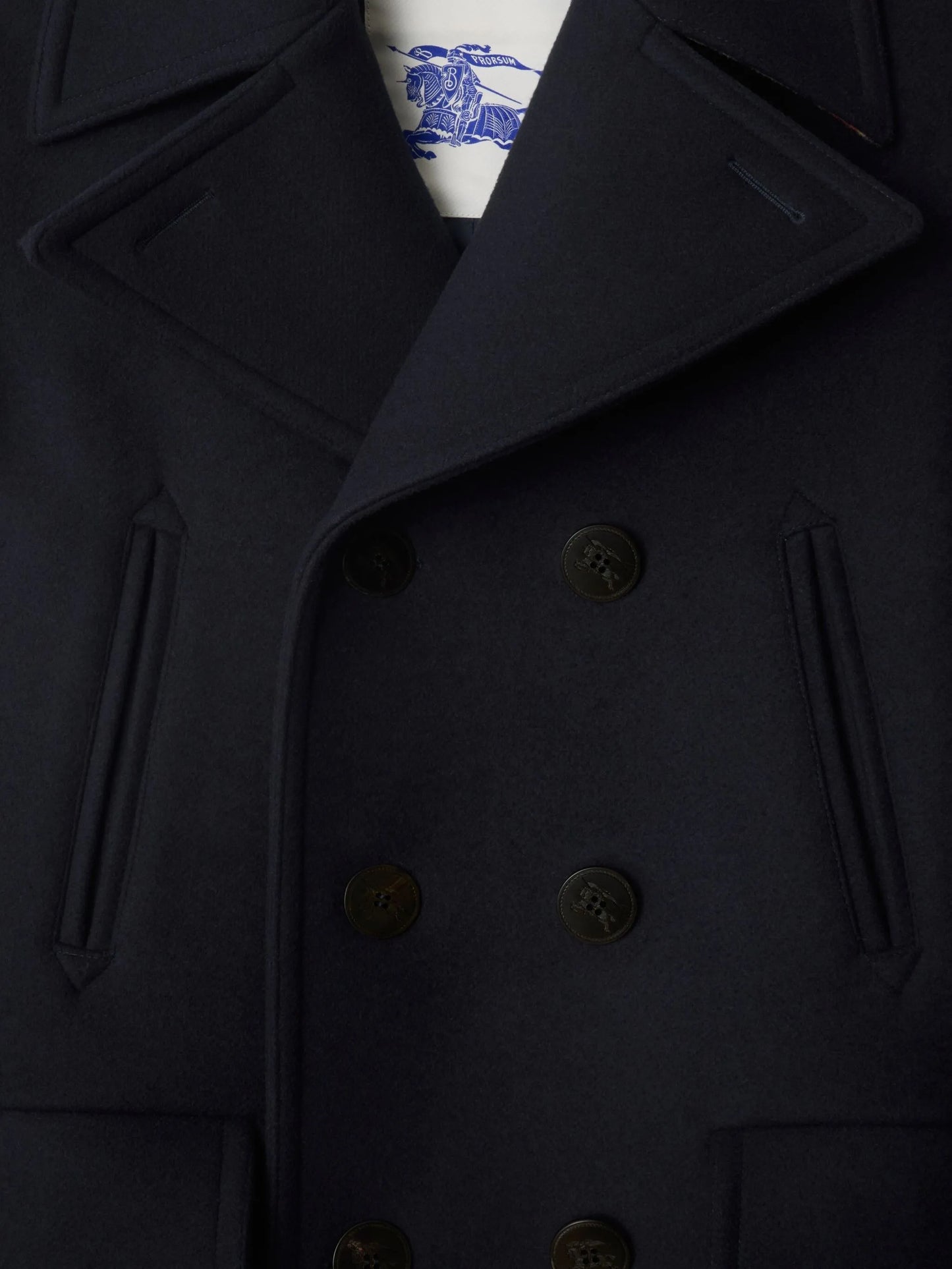 double-breasted peacoat