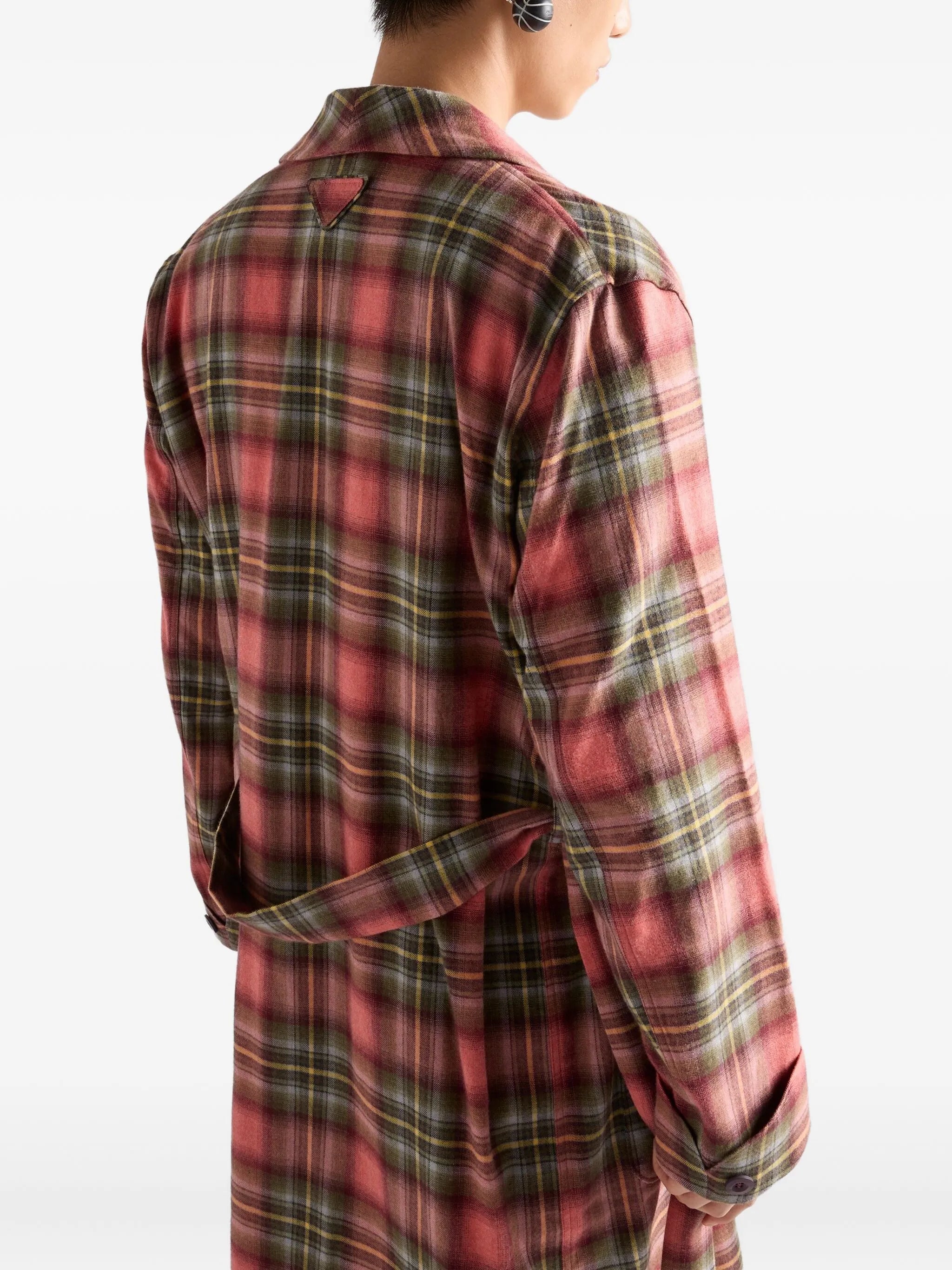 cotton robe single-breasted coat