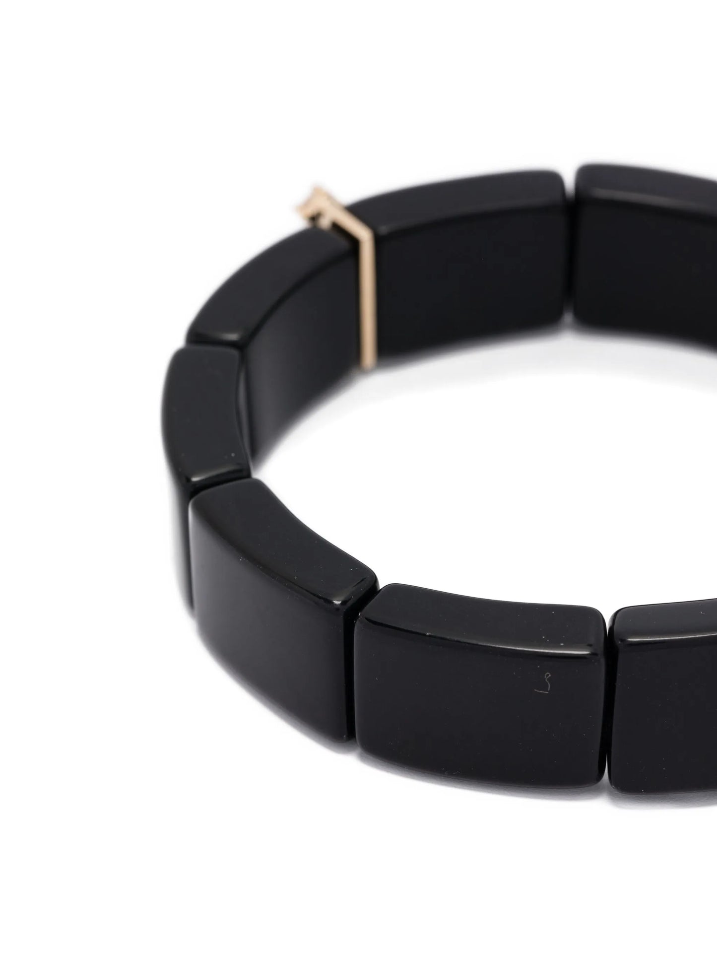 14K yellow gold diamond and onyx bracelet