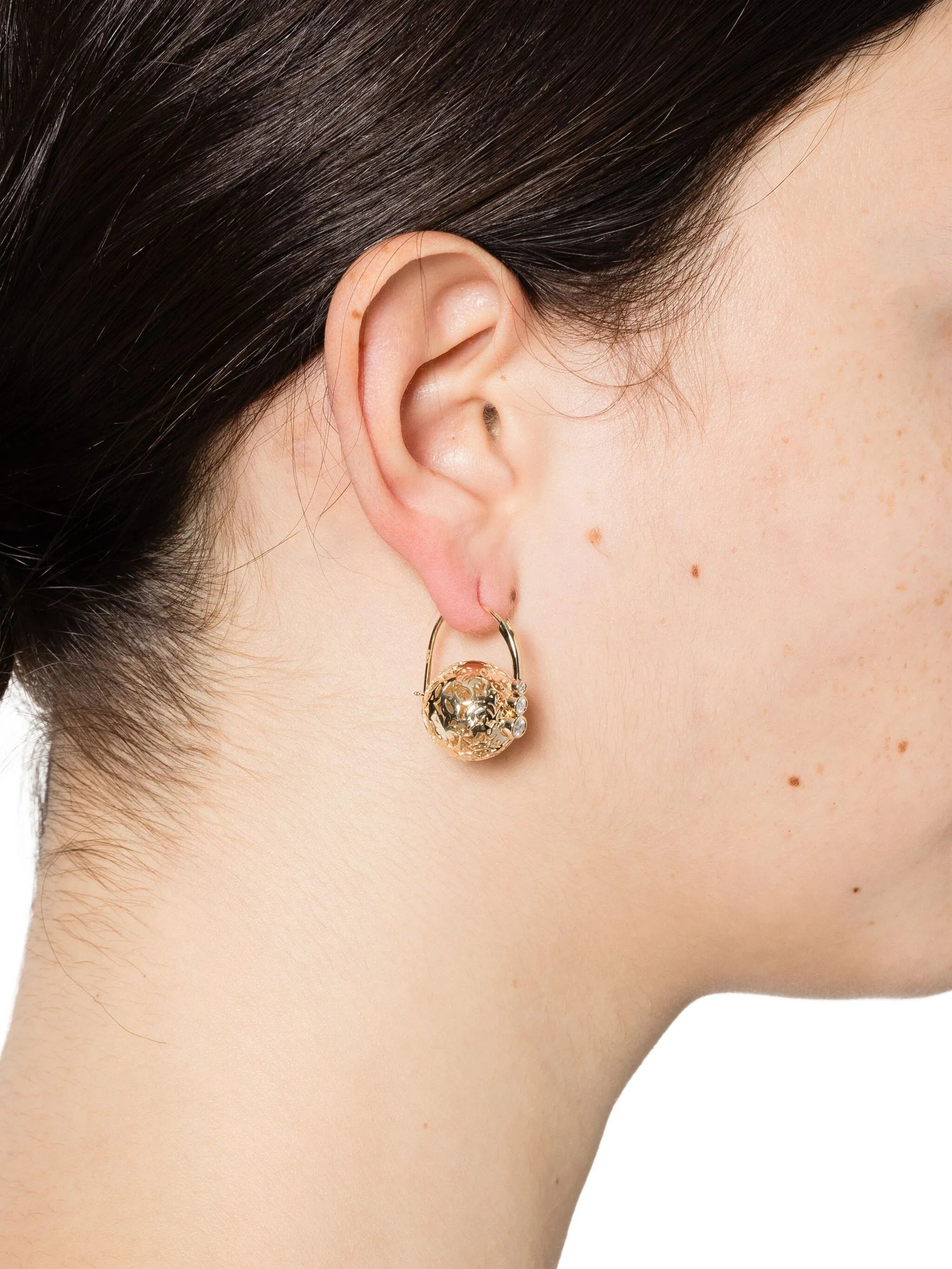14K yellow gold Icon earrings
