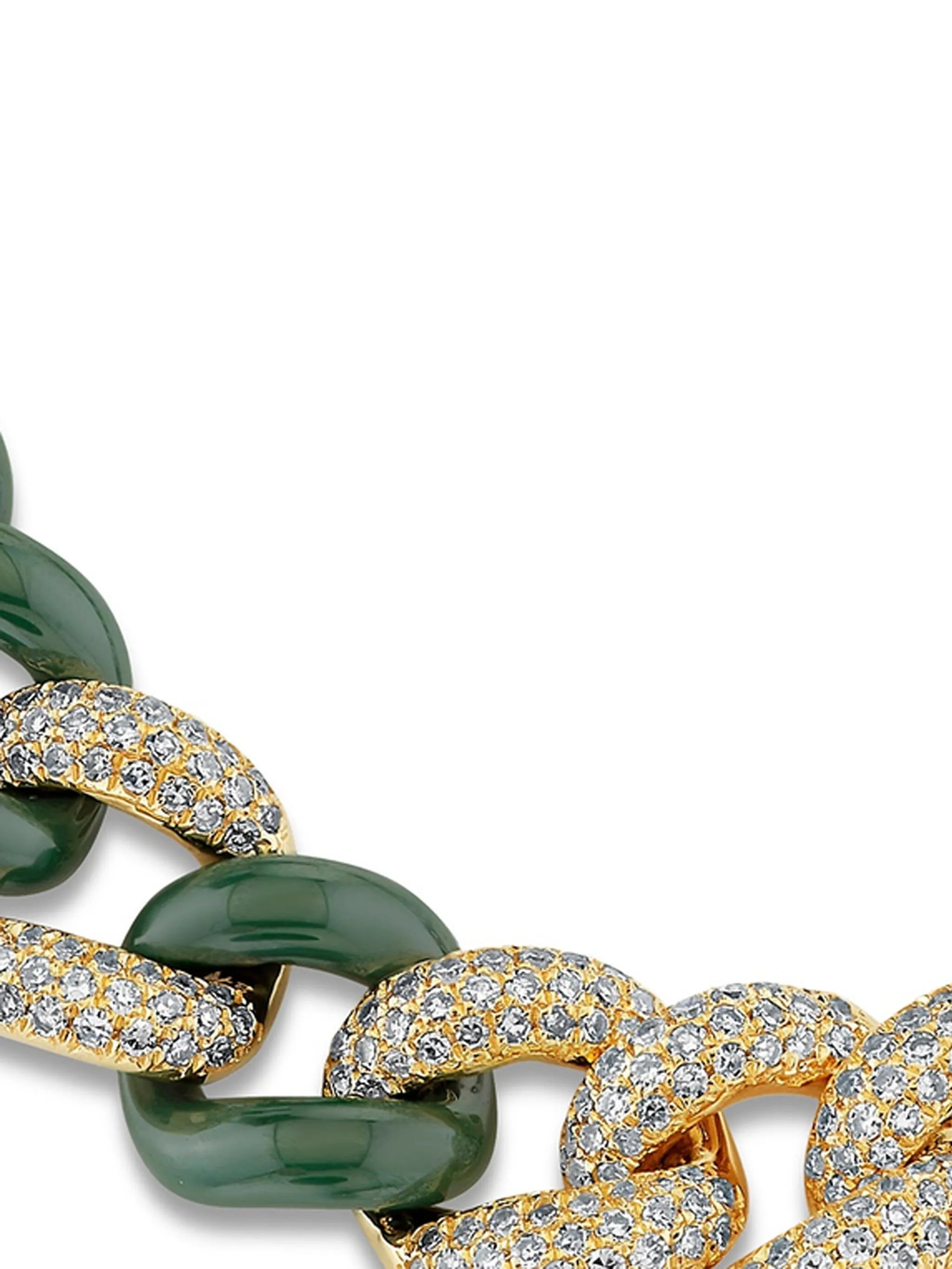 18K yellow gold Essential Link diamond bracelet
