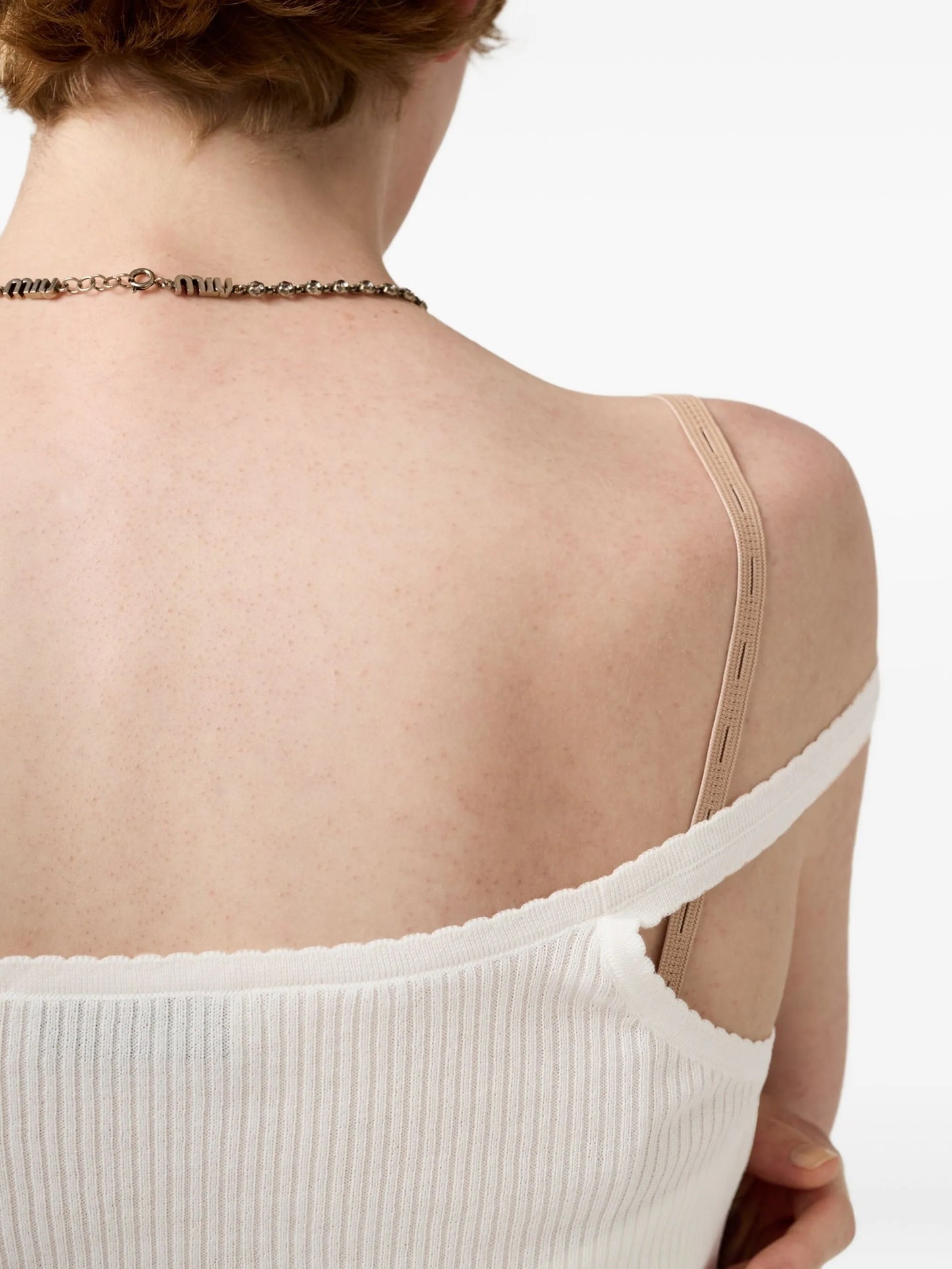 ribbed-knit top