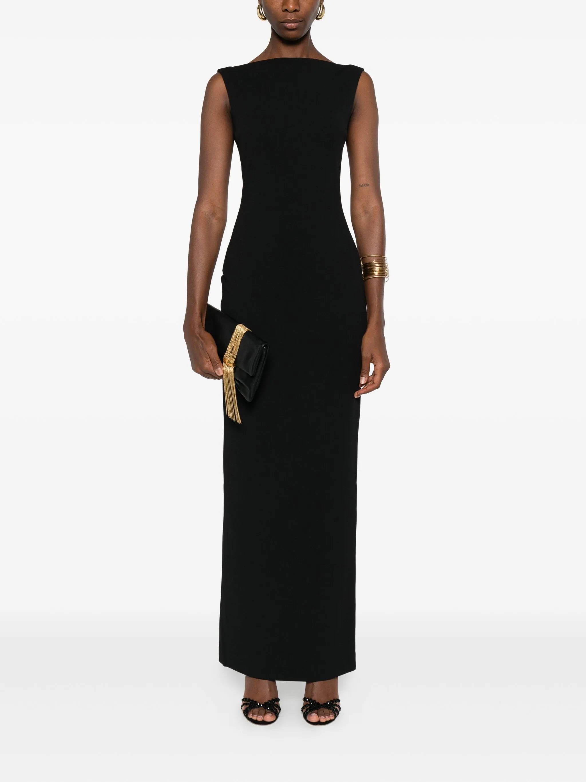 Imogen boat-neck maxi dress