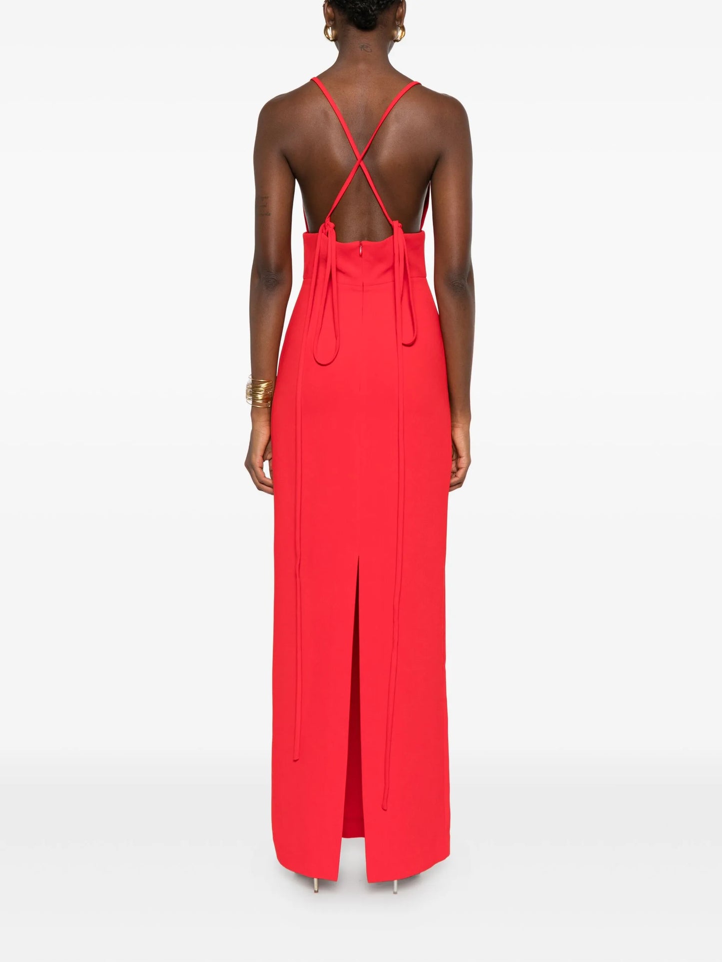 Milly cross-back maxi dress