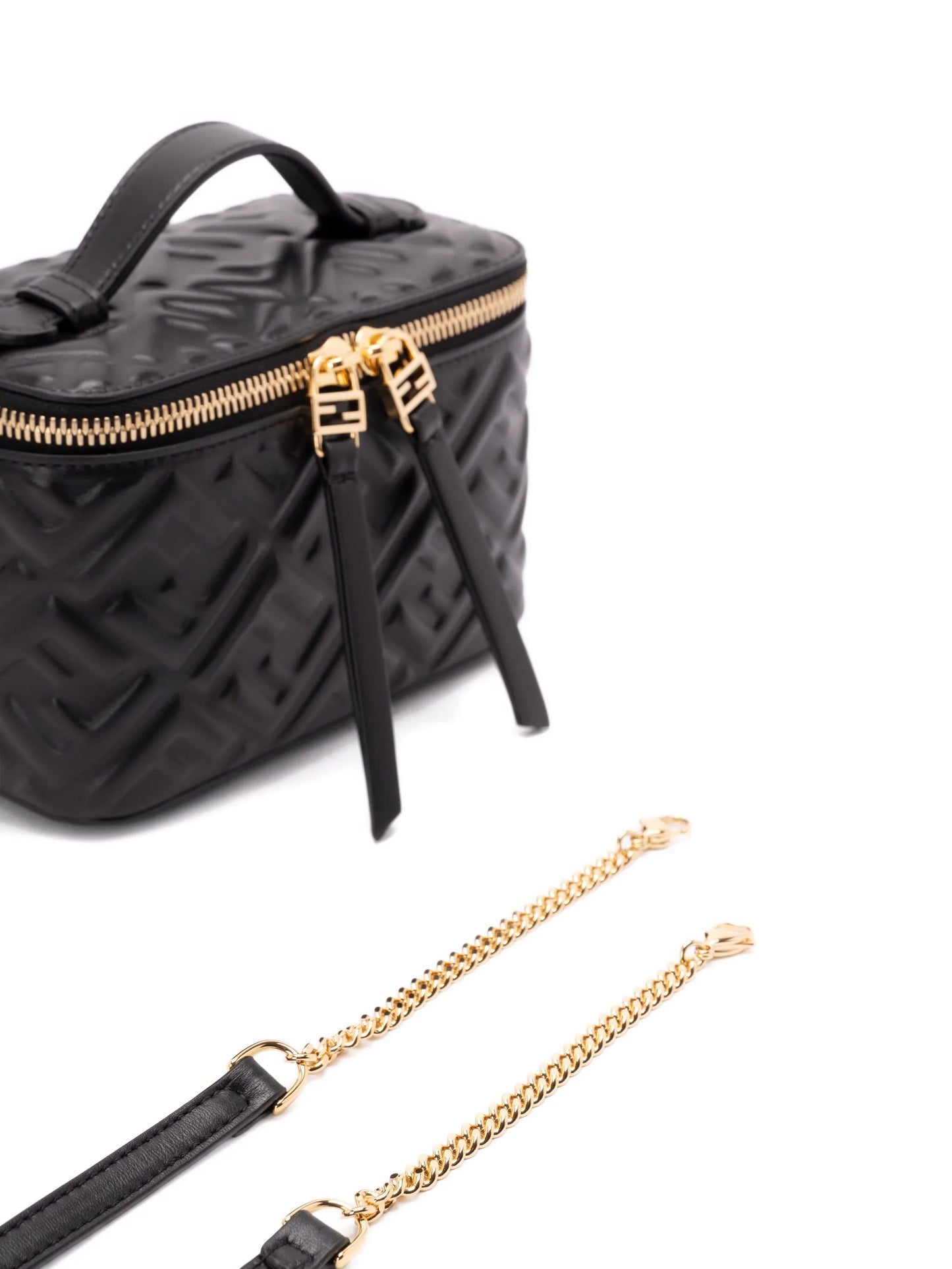 Vanity quilted leather mini crossbody bag