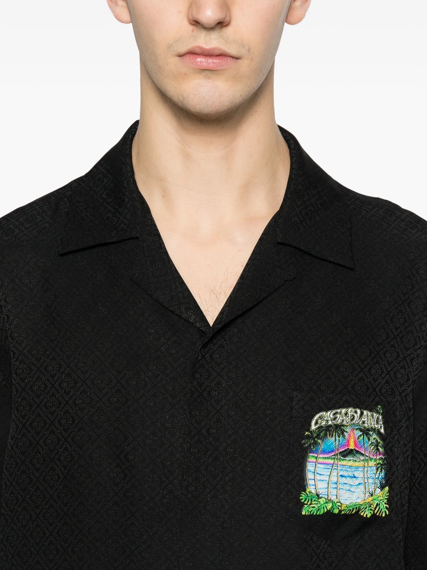 Volcano short-sleeve graphic shirt