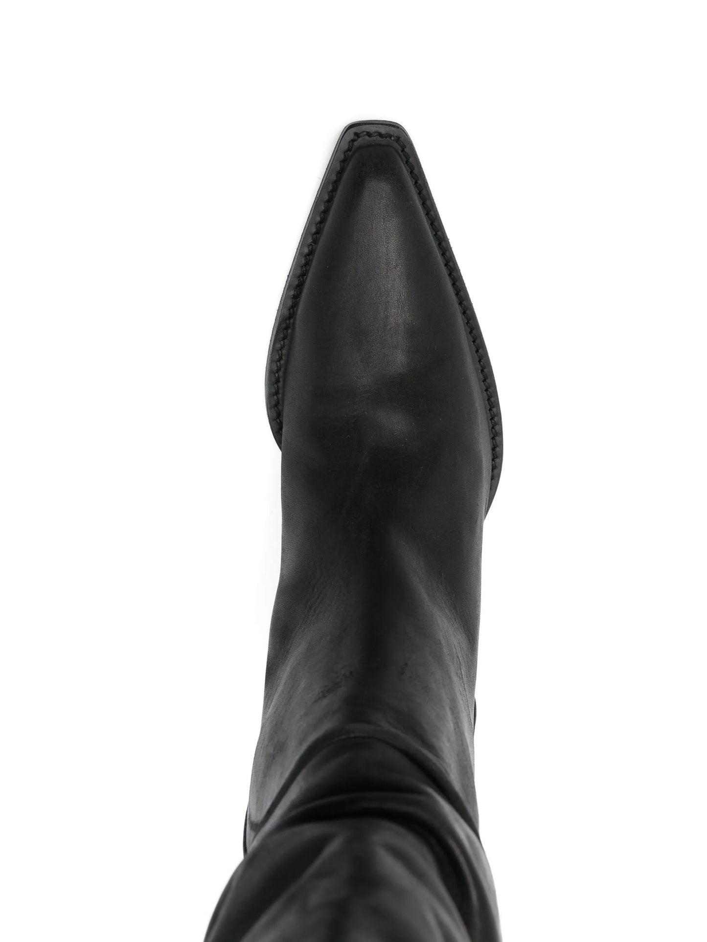 45mm leather pointed-toe boots